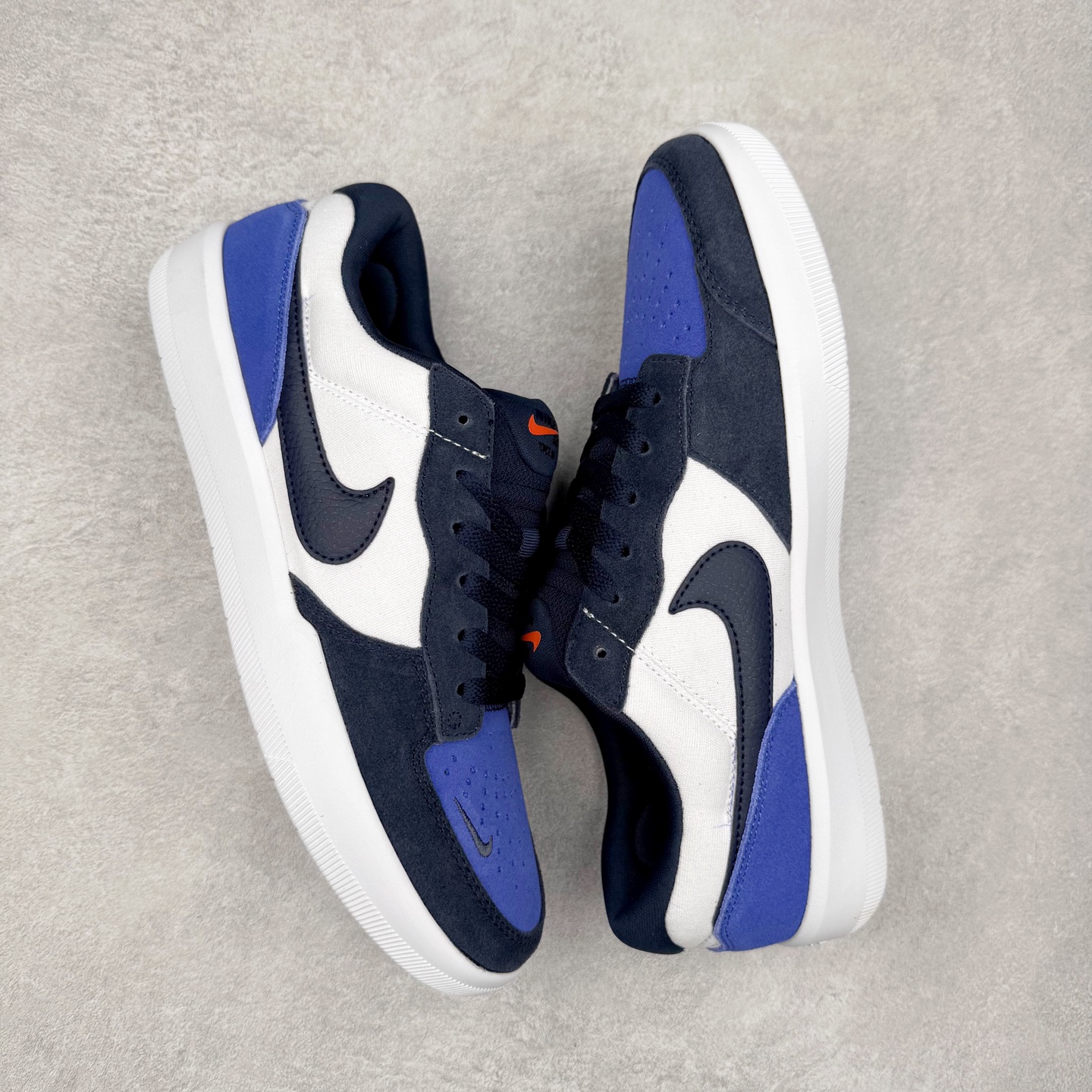 图片[3]-NK SB Force 58 空军58系列低帮休闲运动滑板板鞋 DV5477-401 鞋面由帆布和麂皮拼接 层次感丰富 搭配硫化外底 耐磨耐穿 鞋舌及中底后跟处饰有SB Logo 表明鞋款身份 采用包边设计 经久耐穿 硫化结构则有效提升灵活性 穿上这款全新推出的创意力作 助你耀动街头 尺码：36 36.5 37.5 38 38.5 39 40 40.5 41 42 42.5 43 44 45-选品中心