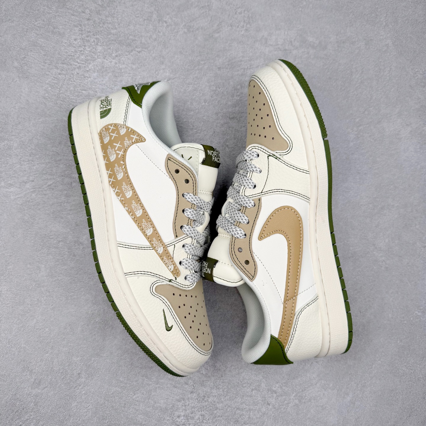 图片[3]-TS x Air Jordan AJ1 Low 倒钩低帮联名定制配色 QW5088-204 原厂内置气垫魔块 A模大底 头层小牛皮 鞋舌AJ原厂专用牛津布+AJ专用反口珍珠布+原厂无杂质高弹内里海棉+特殊封边弹力鞋带 实拍调校N版已经零色差零失真 百分百还原实物色彩所见即所得 不存在货不对板色差等低级问题 选购参考实物拍摄 不混卖不参货 只用心做好货严格选品 承诺混一赔十 尺码：36 36.5 37.5 38 38.5 39 40 40.5 41 42 42.5 43 44 44.5 45-选品中心