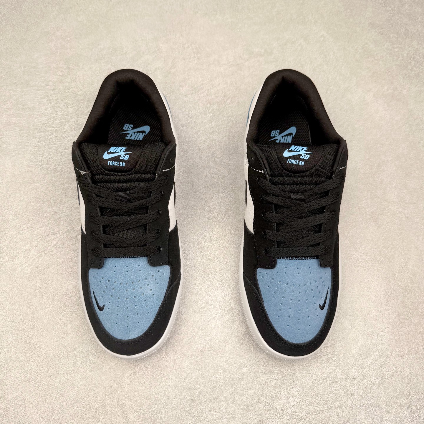 图片[2]-NK SB Force 58 空军58系列低帮休闲运动滑板板鞋 CZ2959-400 鞋面由帆布和麂皮拼接 层次感丰富 搭配硫化外底 耐磨耐穿 鞋舌及中底后跟处饰有SB Logo 表明鞋款身份 采用包边设计 经久耐穿 硫化结构则有效提升灵活性 穿上这款全新推出的创意力作 助你耀动街头 尺码：36 36.5 37.5 38 38.5 39 40 40.5 41 42 42.5 43 44 45-选品中心