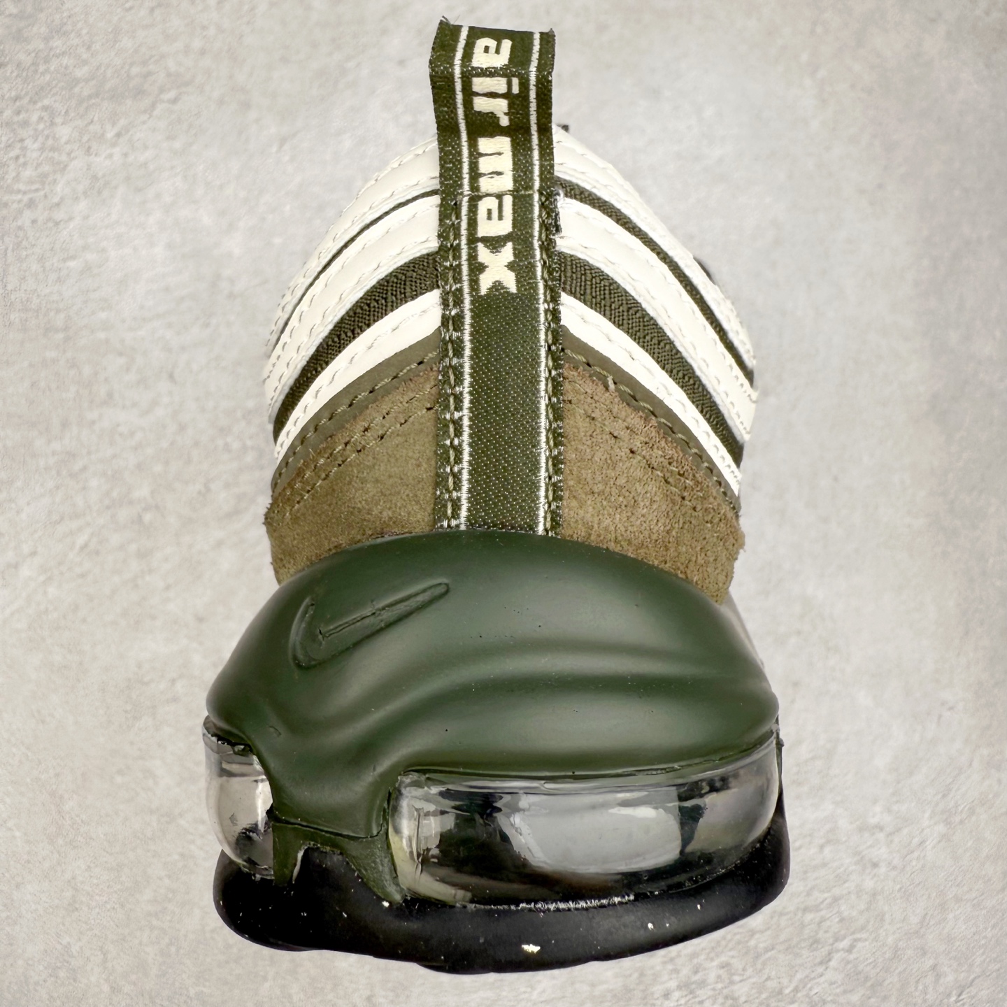 图片[8]-NK Air Max 97 SE 复古气垫跑鞋 深绿 FB9619-001 原装批次子弹 拆解原鞋开发 打造全市场最强版本子弹 这里只对比原鞋原厂TPU反光材料 市场首家原模原气垫 拒绝套用公底原档案Swoosh电绣 卡色匹配原版 尺码：36 36.5 37.5 38 38.5 39 40 40.5 41 42 42.5 43 44 44.5 45-选品中心