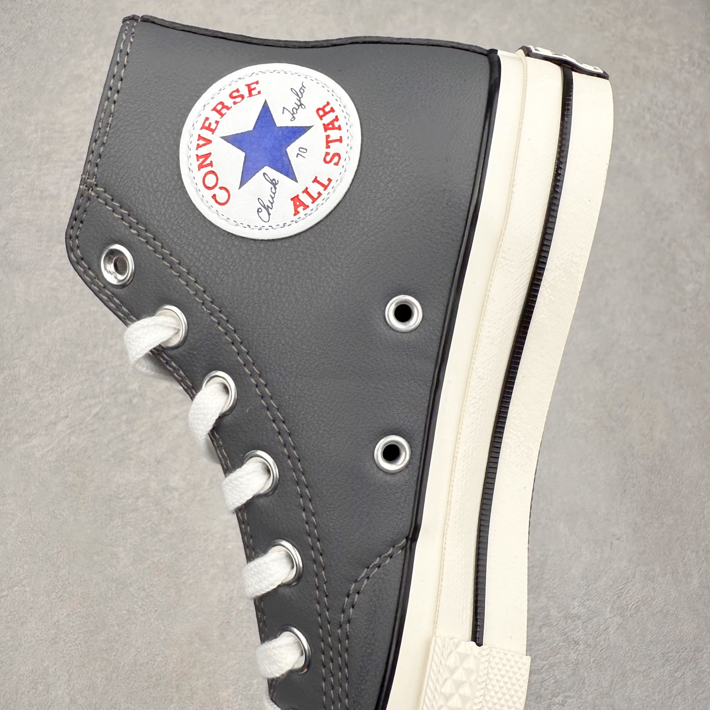 图片[7]-Converse Chuck 1970s 纯色皮面 经典70s鞋型 鞋面和Logo标均采用荔枝纹皮面材质 质感拉满 货号：A09479C 复古灰 货号：A10154C 棕咖色 尺码：35-44（36.5 37.5 39.5 41.5 42.5）-选品中心