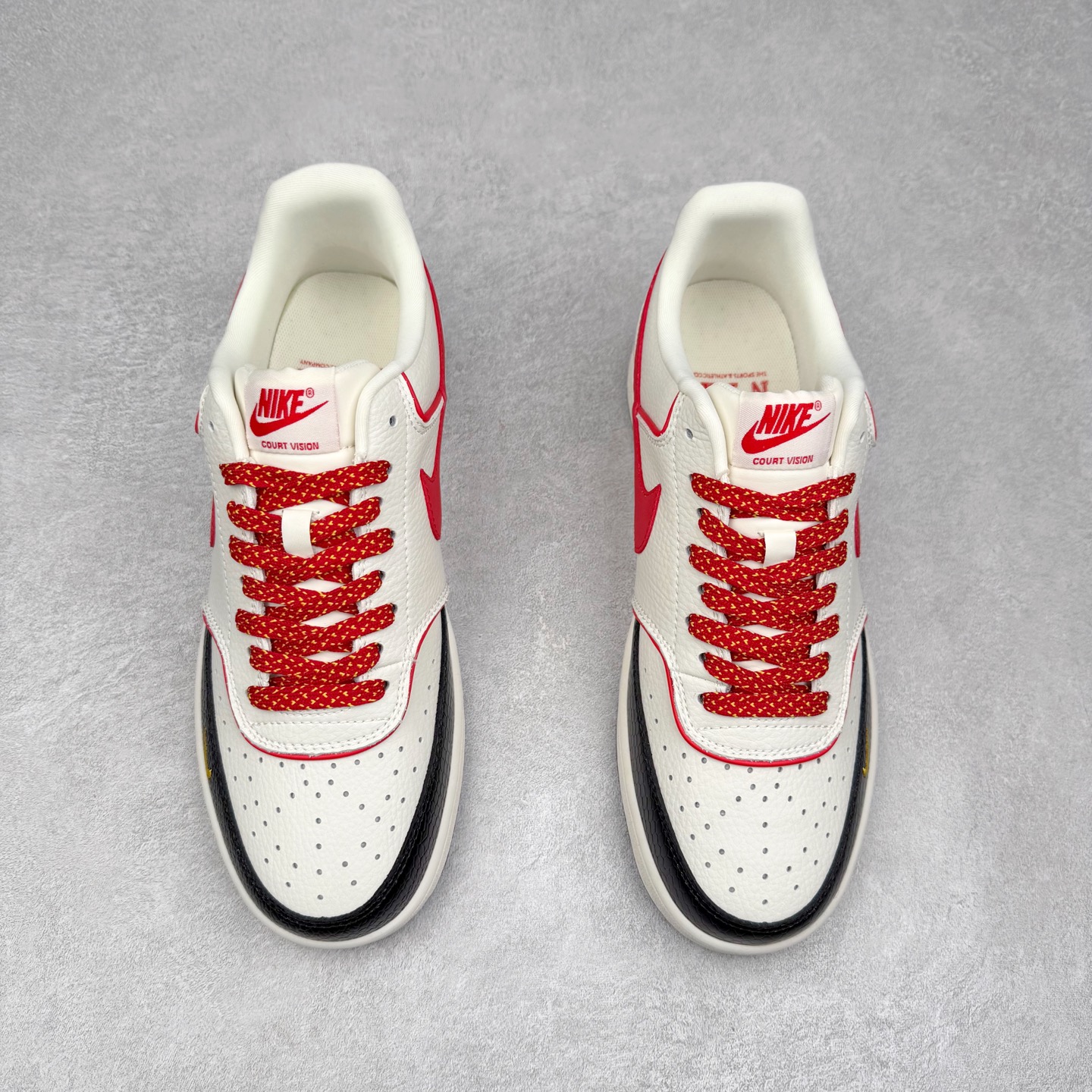 图片[2]-＃福利特价 NK Court Vision 1 Low低帮板鞋运动鞋休闲鞋 折边针车 工艺难度大 原楦头原纸板 原装鞋盒 定制五金配件 内置全掌气垫 原厂鞋底 尺码：36 36.5 37.5 38 38.5 39 40 40.5 41 42 42.5 43 44 44.5 45-选品中心