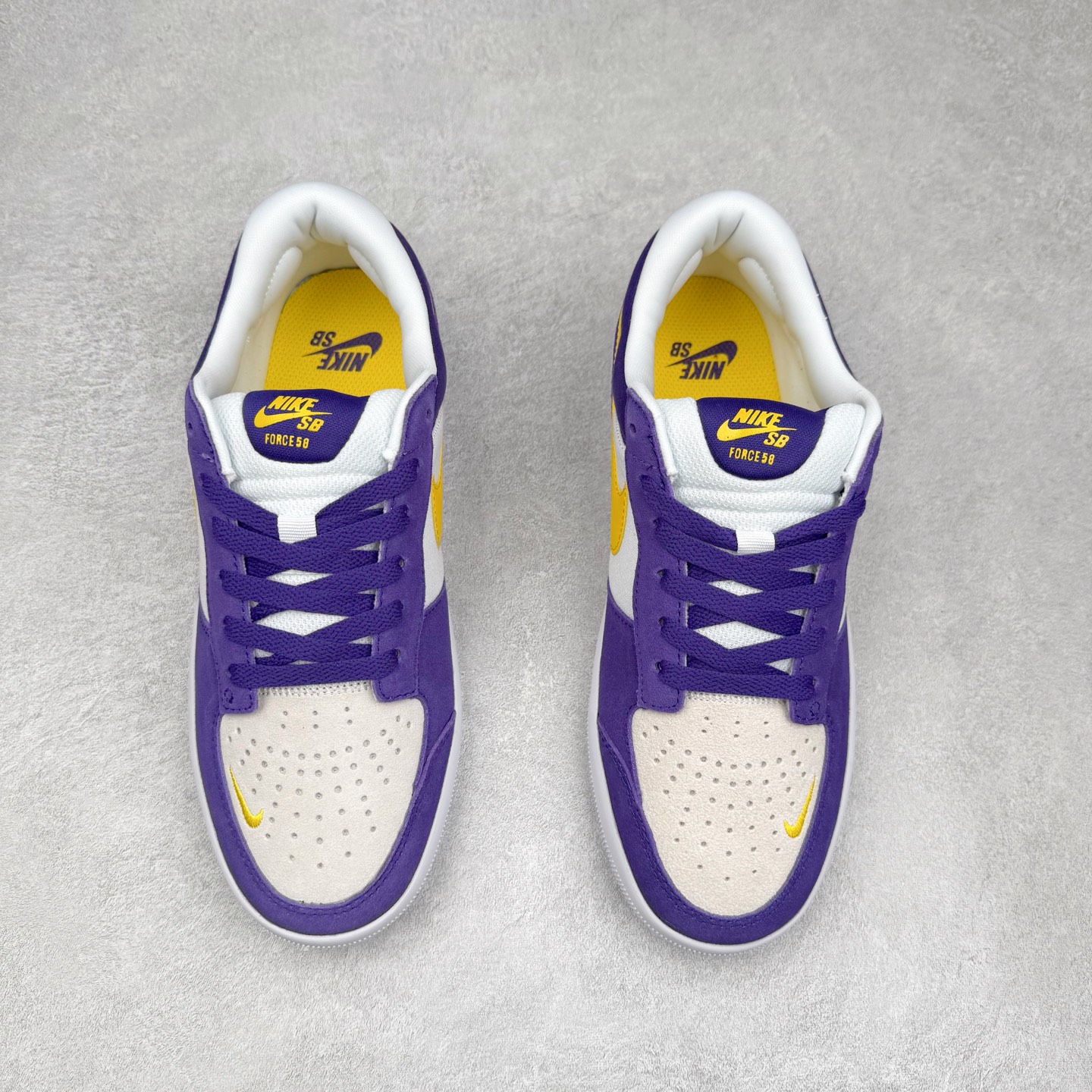 图片[2]-NK SB Force 58 空军58系列低帮休闲运动滑板板鞋 DV5477-500 鞋面由帆布和麂皮拼接 层次感丰富 搭配硫化外底 耐磨耐穿 鞋舌及中底后跟处饰有SB Logo 表明鞋款身份 采用包边设计 经久耐穿 硫化结构则有效提升灵活性 穿上这款全新推出的创意力作 助你耀动街头 尺码：36 36.5 37.5 38 38.5 39 40 40.5 41 42 42.5 43 44 45-选品中心