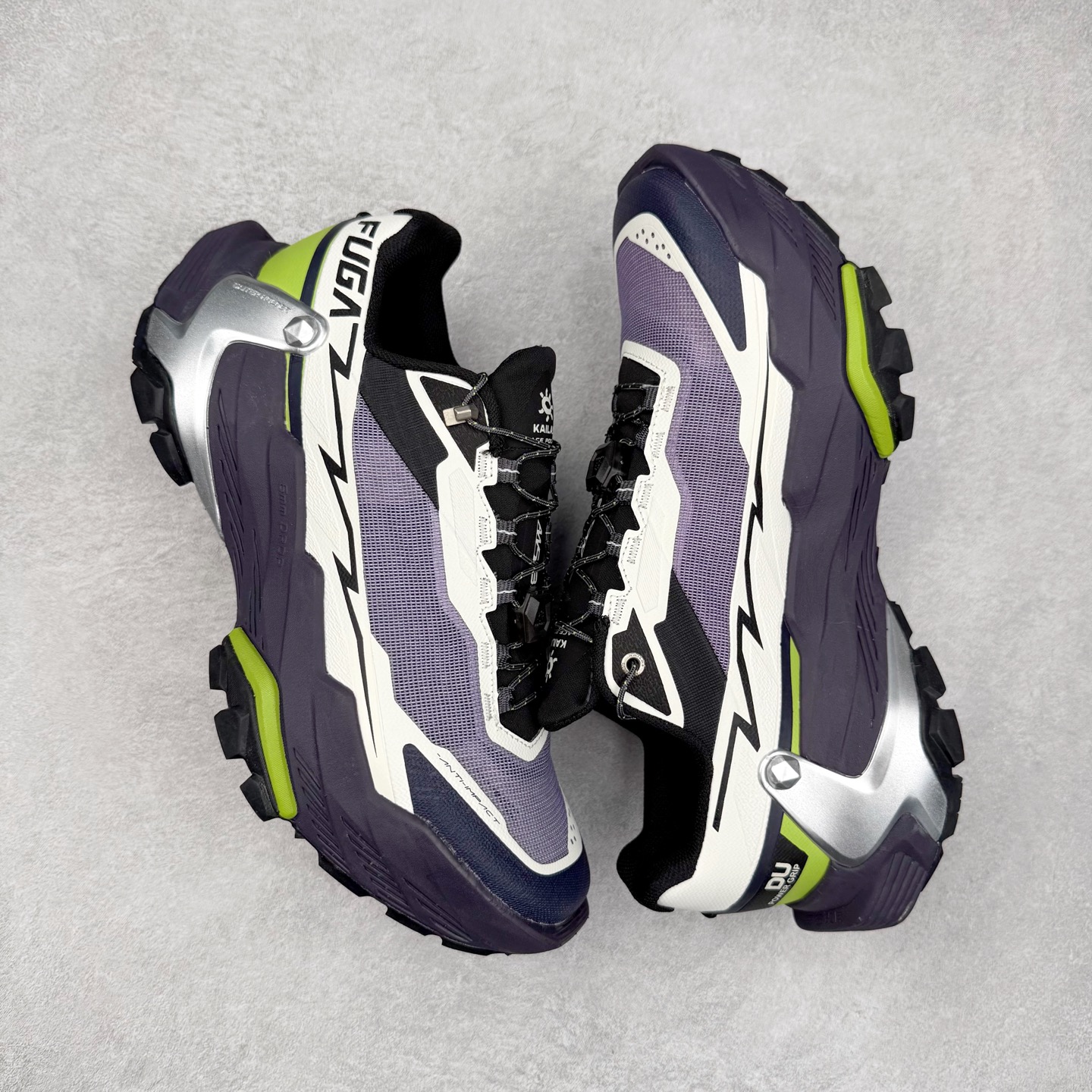 图片[3]-凯乐石 KAILAS FUGA DU 2 时尚百搭网布橡胶TPU减震防滑耐磨透气低帮越野跑步鞋 KAILAS凯乐石品牌是全球三大全系攀登品牌之一，于2003年创立于中国广州，致力于为有攀登梦想的户外运动员及爱好者，研发制造功能性专业装备，满足他们在极限环境下安全舒适的需求，凯乐石专注于科技面料的开发及专业功能设计，产品线覆盖登山、攀岩、徒步、越野跑山、露营、旅行等多项户外运动，通过运动员的测试反馈，不断进化迭代，产品荣获国内外大奖71座，发明专利21个，更突破性的自主研发攀登器械，打造出中国的攀登硬实力。实拍调校N版已经零色差零失真 百分百还原实物色彩所见即所得 不存在货不对板色差等低级问题 选购参考实物拍摄 不混卖不参货 只用心做好货严格选品 承诺混一赔十 尺码：36 36.5 37.5 38 38.5 39 40 40.5 41 42 42.5 43 44 44.5 45-选品中心