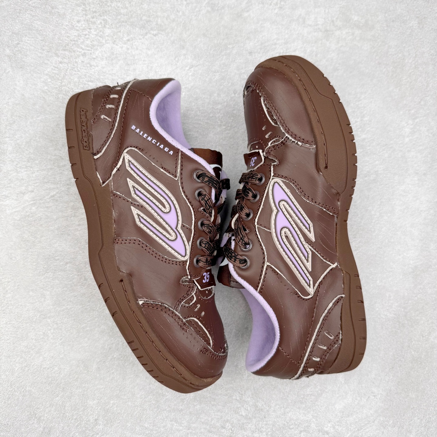 图片[3]-Balenciaga 巴黎世家 Hamptons 手工做旧款 牛皮革 复古圆头系带低帮休闲鞋 官方原配套鞋盒 防尘纸配套齐全 尺码：35 36 37 38 39 40 41 42 43 44 45-选品中心