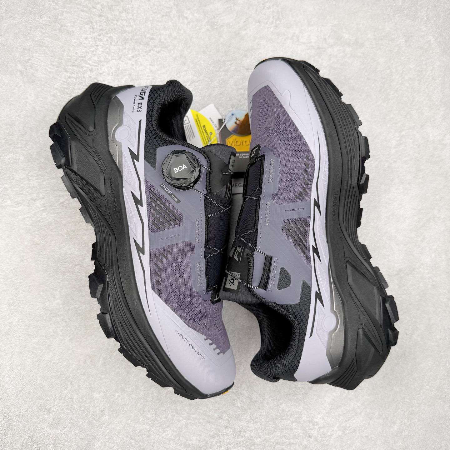 图片[3]-凯乐石 KAILAS FUGA EX3 BOA 25款舒适缓冲徒步 织物TPU减震防滑透气包裹性轻便低帮 超强抓地力越野跑步鞋 KAILAS凯乐石品牌是全球三大全系攀登品牌之一，于2003年创立于中国广州，致力于为有攀登梦想的户外运动员及爱好者，研发制造功能性专业装备，满足他们在极限环境下安全舒适的需求，凯乐石专注于科技面料的开发及专业功能设计，产品线覆盖登山、攀岩、徒步、越野跑山、露营、旅行等多项户外运动，通过运动员的测试反馈，不断进化迭代，产品荣获国内外大奖71座，发明专利21个，更突破性的自主研发攀登器械，打造出中国的攀登硬实力。实拍调校N版已经零色差零失真 百分百还原实物色彩所见即所得 不存在货不对板色差等低级问题 选购参考实物拍摄 不混卖不参货 只用心做好货严格选品 承诺混一赔十 尺码：36 36.5 37.5 38 38.5 39 40 40.5 41 42 42.5 43 44 44.5 45-选品中心