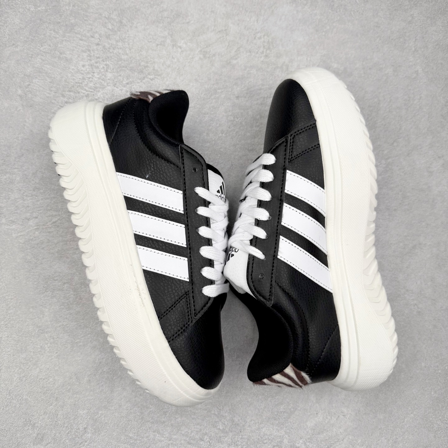 图片[3]-AD GRAND COURT PLATFORM 网球厚底运动小白鞋加厚中底的网球风经典运动鞋 穿上这款adidas经典运动鞋 感受网球运动的激情活力 实拍调校N版已经零色差零失真 百分百还原实物色彩所见即所得 不存在货不对板色差等低级问题 选购参考实物拍摄 不混卖不参货 只用心做好货严格选品 承诺混一赔十 尺码：36 36.5 37.5 38 38.5 39 40 40.5 41 42 42.5 43 44 44.5 45-选品中心