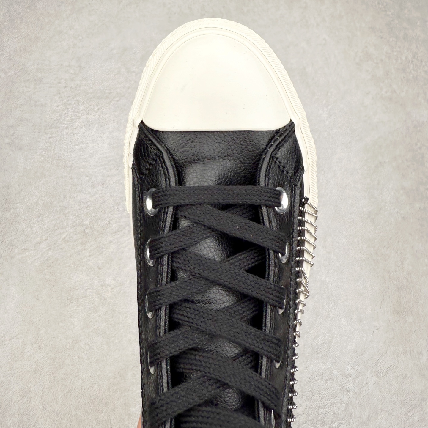 图片[4]-Converse Chuck Taylor All Star Platform Western Glam 舒适简约 女款高帮帆布鞋 采用经典70s高帮版型 以黑色为主色调质感拉满 皮质鞋面搭配银色线条 简约不乏设计感 货号：A15473C 尺码：35 36 37 38 39 40-选品中心
