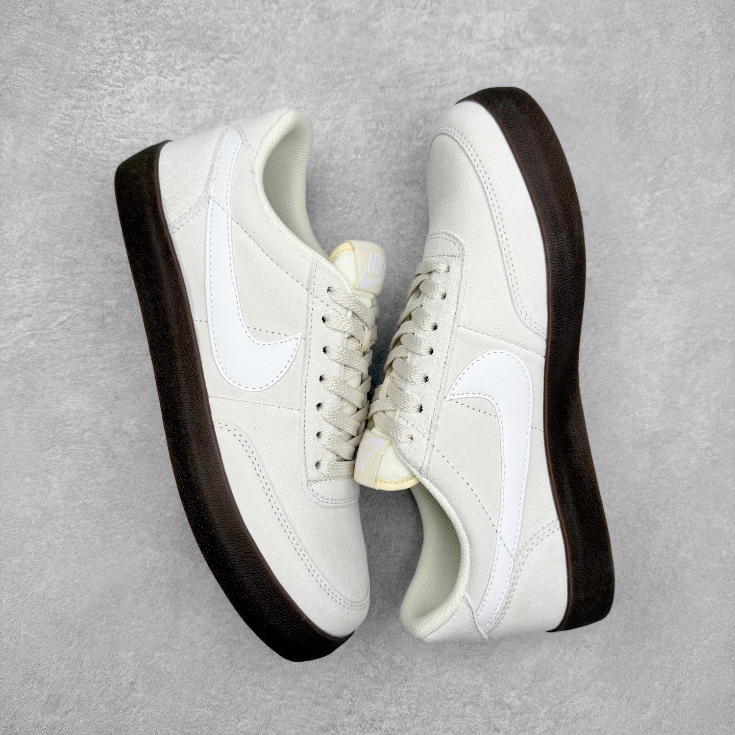 图片[3]-J.Crew x NK Killshot II Leather 联名复古板鞋 FQ8903-100 采用米白色皮革制作鞋身 Swoosh 点缀其中 最后搭载棕色生胶大底 流露出满满的复古气气息 尺码：36 36.5 37.5 38 38.5 39 40 40.5 41 42 42.5 43 44 44.5 45-选品中心