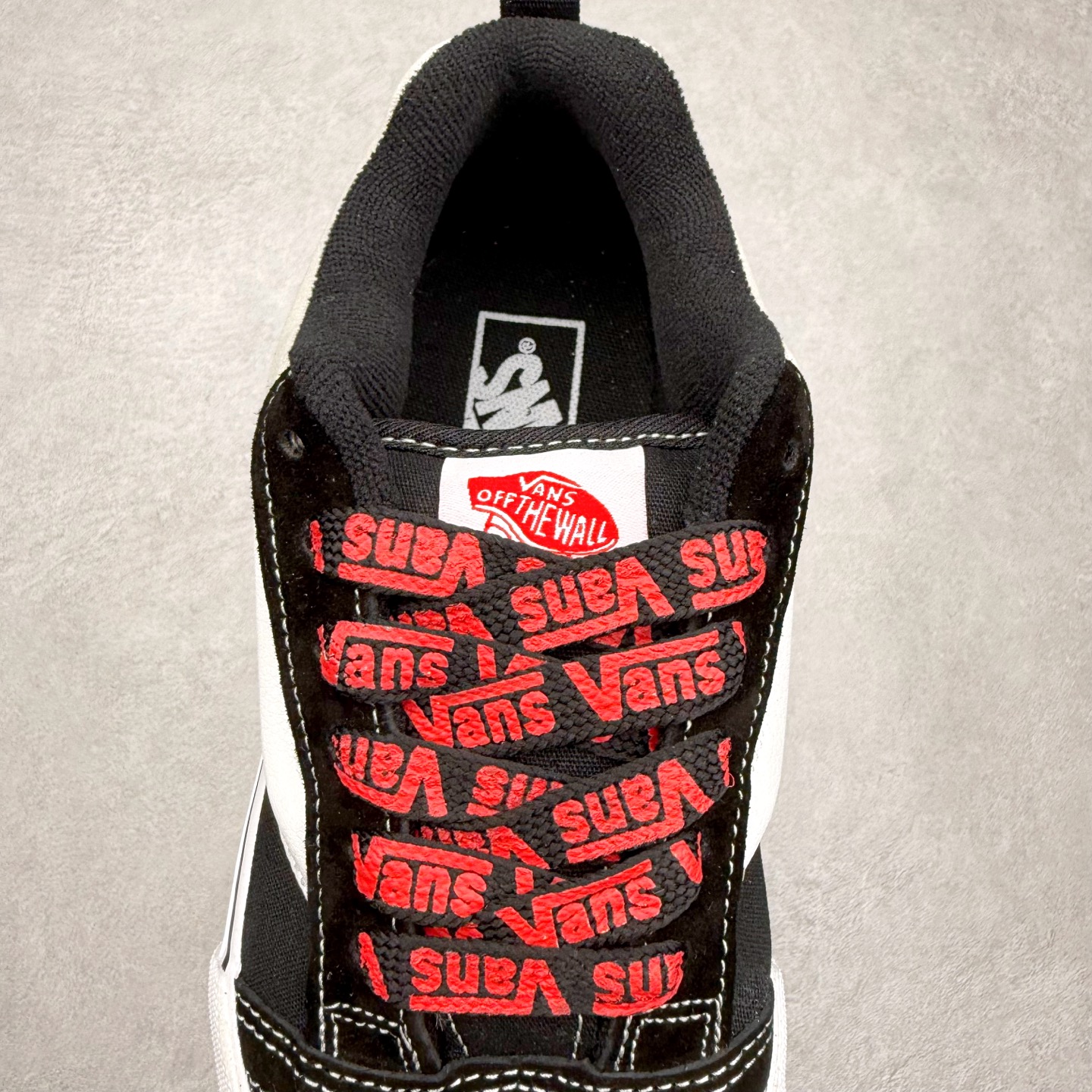 图片[5]-Vans Classics Knu Skool 黑白拼接 字母鞋带 厚鞋舌面包鞋 肥胖版大Logo 原版猪八皮面料 尺码：35 36 36.5 37 38 38.5 39 40 40.5 41 42 42.5 43 44 45 工艺：硫化1：1（重量1：1、真标、原钢印、材质标、鞋型标、合格证）-选品中心