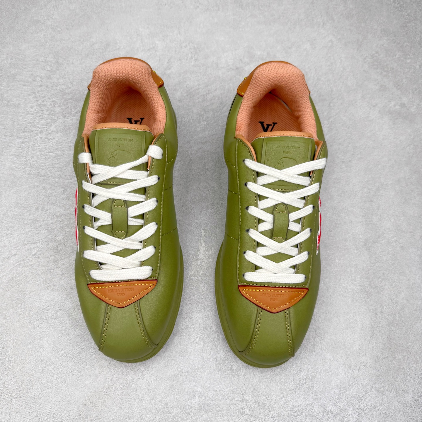 图片[2]-LOUIS VUITTON x Nigo Lv 联名款 FW25 Buttersoft 牛皮革羊皮革 图案压纹 圆头系带 低帮 生活休闲鞋 尺码：35 36 37 38 39 40 41 42 43 44 45-选品中心