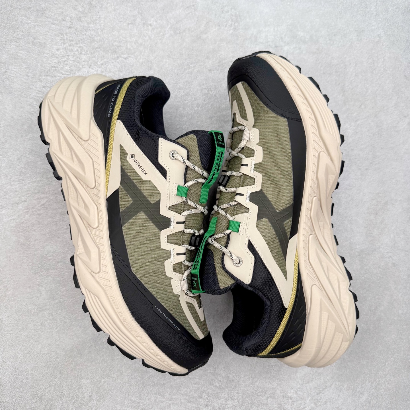 图片[3]-凯乐石 KAILAS 山行2代 GTX 25款舒适缓冲徒步 织物TPU减震防滑透气包裹性轻便低帮超强抓地力越野跑步鞋 KAILAS凯乐石品牌是全球三大全系攀登品牌之一，于2003年创立于中国广州，致力于为有攀登梦想的户外运动员及爱好者，研发制造功能性专业装备，满足他们在极限环境下安全舒适的需求，凯乐石专注于科技面料的开发及专业功能设计，产品线覆盖登山、攀岩、徒步、越野跑山、露营、旅行等多项户外运动，通过运动员的测试反馈，不断进化迭代，产品荣获国内外大奖71座，发明专利21个，更突破性的自主研发攀登器械，打造出中国的攀登硬实力。实拍调校N版已经零色差零失真 百分百还原实物色彩所见即所得 不存在货不对板色差等低级问题 选购参考实物拍摄 不混卖不参货 只用心做好货严格选品 承诺混一赔十 尺码：36 36.5 37.5 38 38.5 39 40 40.5 41 42 42.5 43 44 44.5 45-选品中心