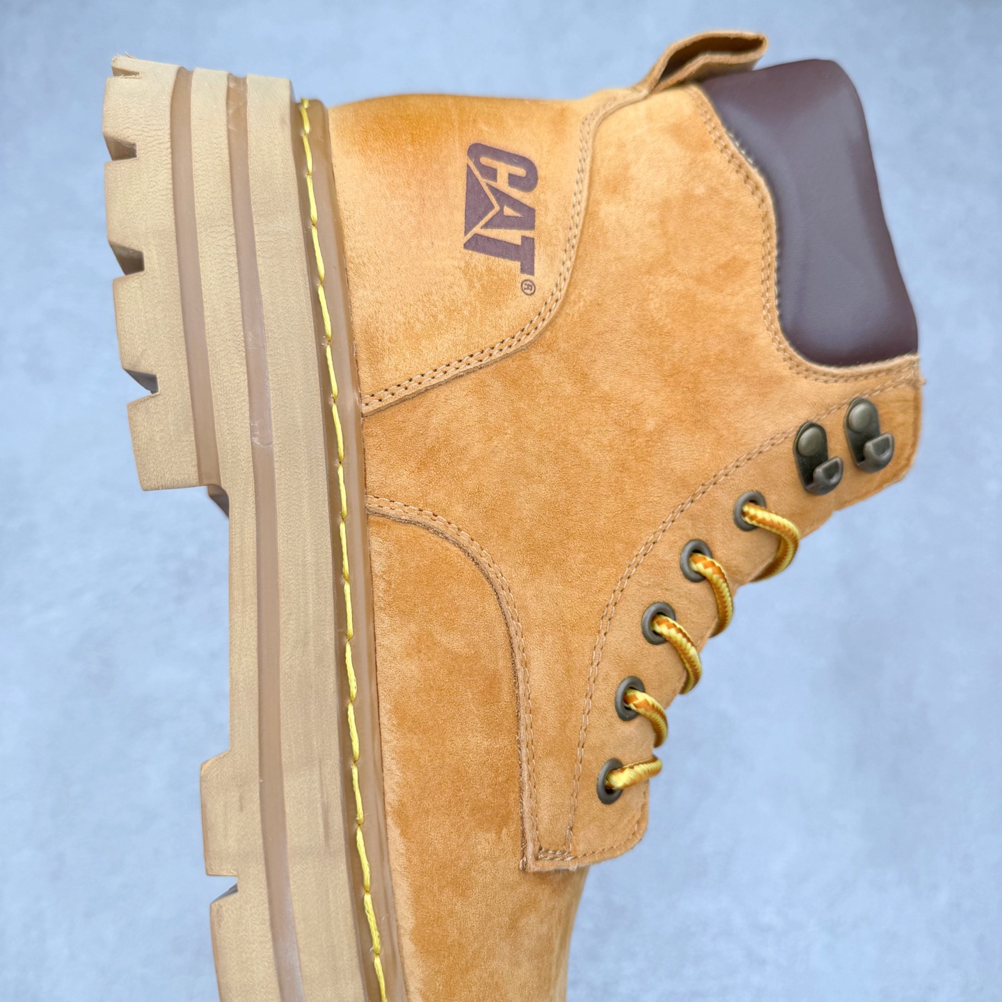 图片[6]-CAT卡特 硬汉推土机品牌经典百搭户外休闲大黄靴系列 广东大厂品质 25ss秋冬新款 常年主打 时尚潮流搭配 面料釆用意大利进口磨砂牛皮 全鞋真牛皮材料 大底到五金都是代工厂原材料制作 好货不杀猪 首单质量严格把控 全套官网统一包装 今年冬季防寒户外专用 日常随意搭配 型男必备 尺码：38 39 40 41 42 43 44 (偏大一码)-选品中心