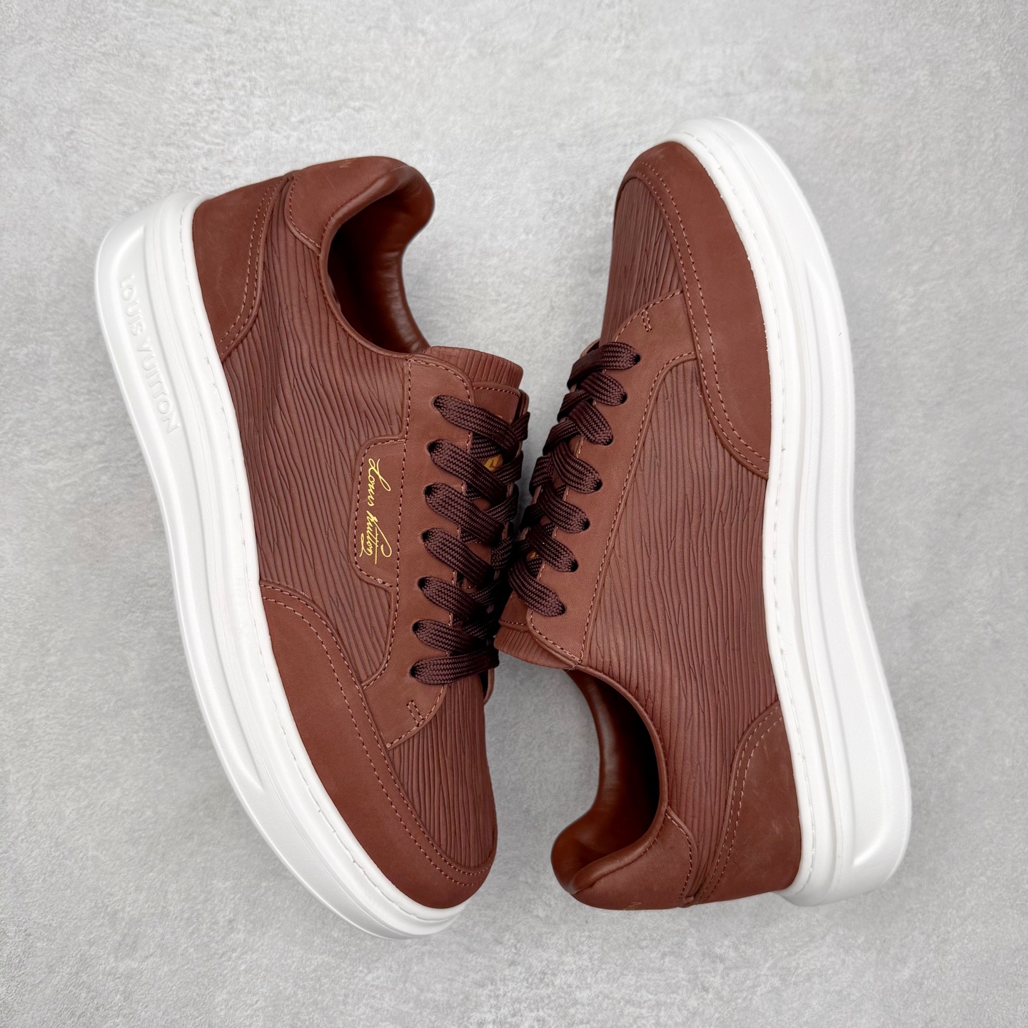 图片[3]-LOUIS VUITTON Beverly Hills Lv牛皮革圆头系带低帮板鞋 男款 尺码：39 40 41 42 43 44 45-选品中心