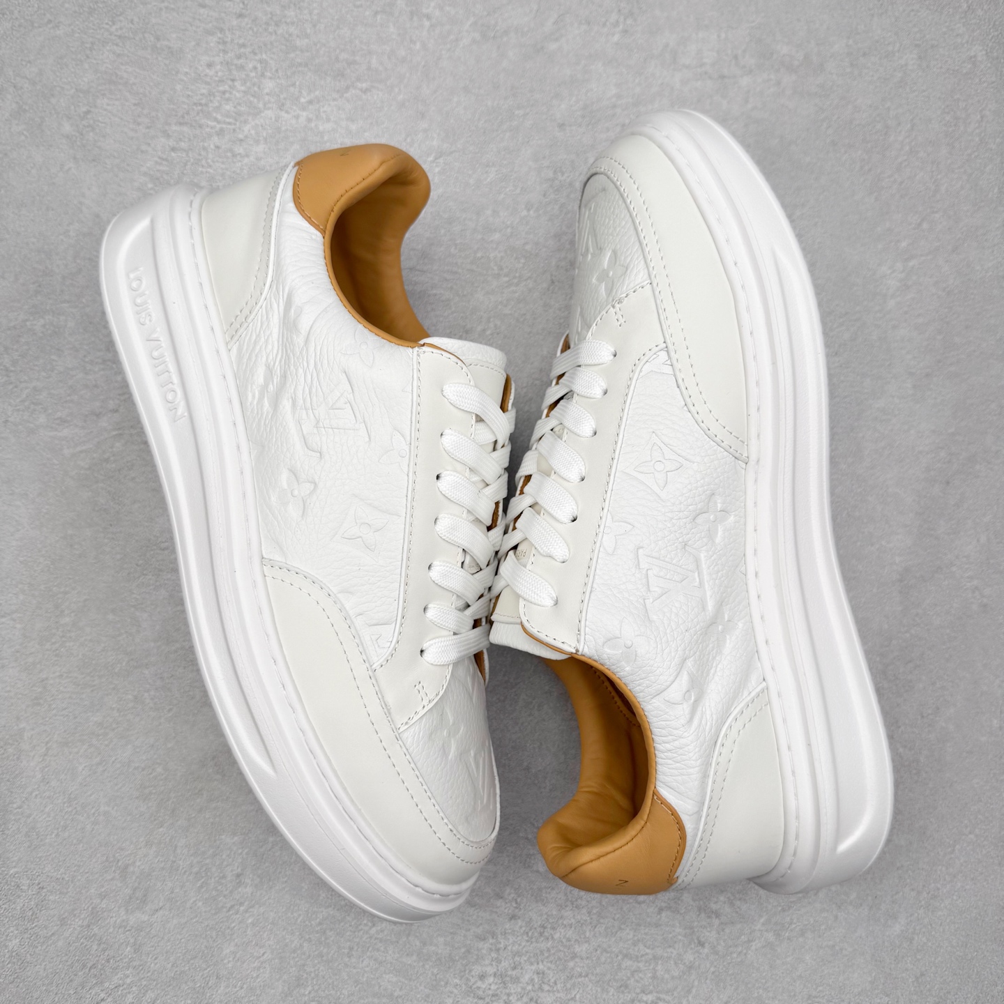 图片[3]-LOUIS VUITTON Beverly Hills Lv牛皮革圆头系带低帮板鞋 男款 尺码：39 40 41 42 43 44 45-选品中心