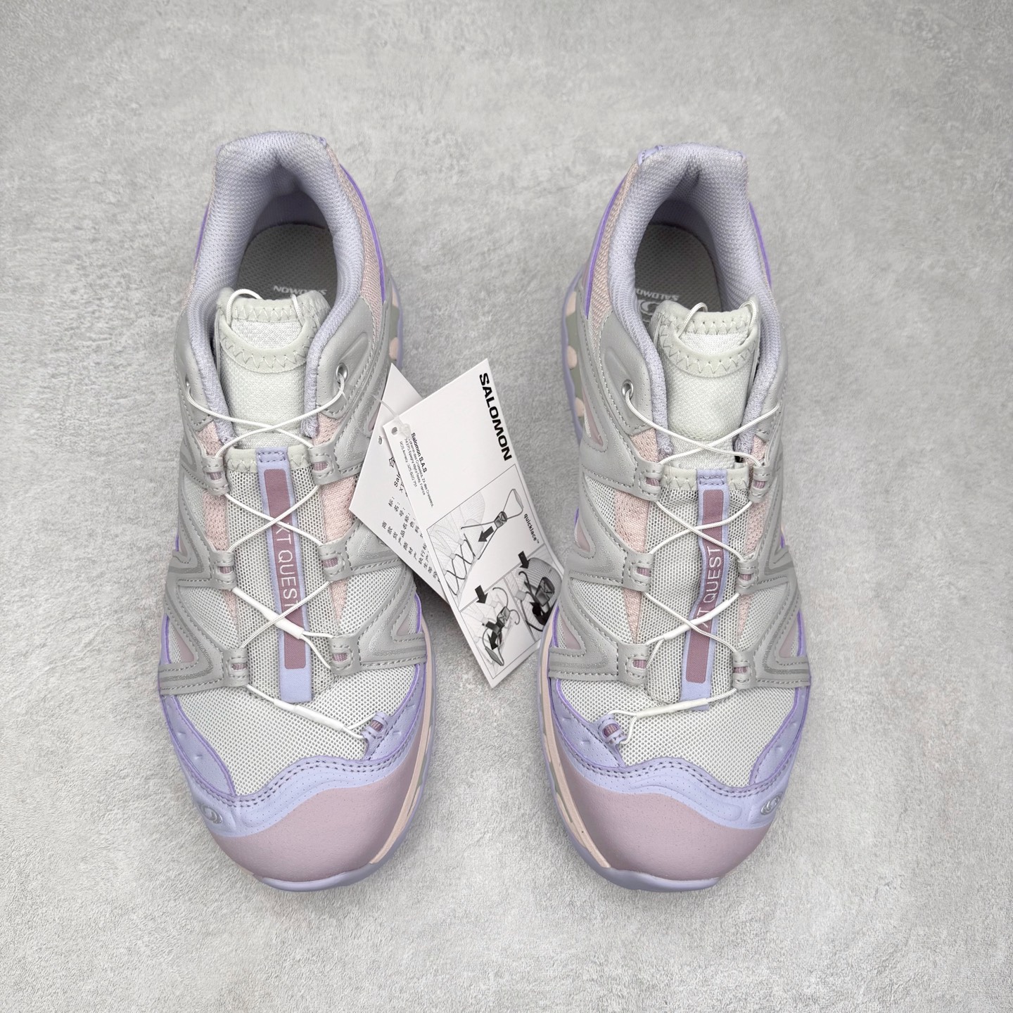 图片[2]-＃HP纯原 Salomon XT-QUEST ADV 萨洛蒙潮流越野机能户外功能鞋 纯原外贸平台特供订单 耗时半年巨作 全套原纸板楦头开发 原厂特供网布配套加持 确保原汁原味 完美呈现版型 原档数据独家私模五层组合大底 男女鞋同步官方开发至46.5 原装Ortholite轻量化鞋垫 中底布带钢印编号 原厂TPU锁扣 进口港宝加持 后跟自然饱满 还原公司包裹性 基于 SALOMON 初代 XT 鞋身造型并搭载 4D ADVANCED CHASSIS™ 大底打造而成 为这款 XT-QUEST 带来了多项足部控制与保护等功能性 如在运动过程中控制左右晃动的过程而提高稳定性、改善长途越野过程中足中到足尖的过渡、提高感知岩石的精确度以抵抗尖锐物体对脚底的伤害以及采用动态缓冲来增强穿着舒适感 从而减轻疲劳感 使 XT-QUEST 成为一双舒适且安全的户外之履 尺码：36 36.5 37.5 38 38.5 39 40 40.5 41 42 42.5 43 44 44.5 45 46.5-选品中心