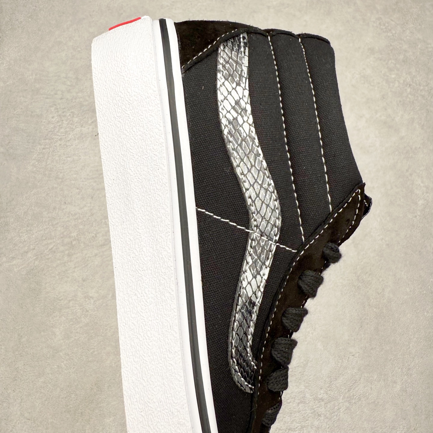 图片[6]-Vans Sk8-Mid Reissue SF 范斯官方 侧边蛇纹饰条帆布滑板鞋 尺码：35 36 36.5 37 38 38.5 39 40 40.5 41 42 42.5 43 44 工艺：硫化1：1（重量1：1、真标、原钢印、材质标、鞋型标、合格证）-选品中心