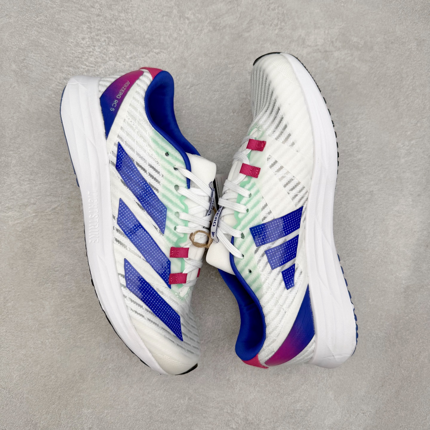 图片[3]-AD Adizero RC 5 舒适百搭织物减震耐磨轻便低帮训练跑步鞋 尺码：36 36.5 37.5 38 38.5 39 40 40.5 41 42 42.5 43 44 45-选品中心