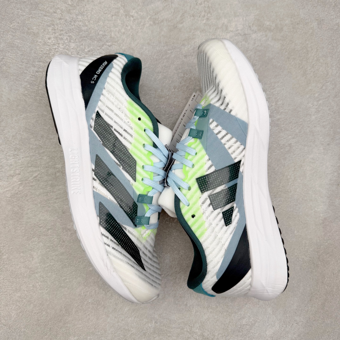 图片[3]-AD Adizero RC 5 舒适百搭织物减震耐磨轻便低帮训练跑步鞋 尺码：36 36.5 37.5 38 38.5 39 40 40.5 41 42 42.5 43 44 45-选品中心