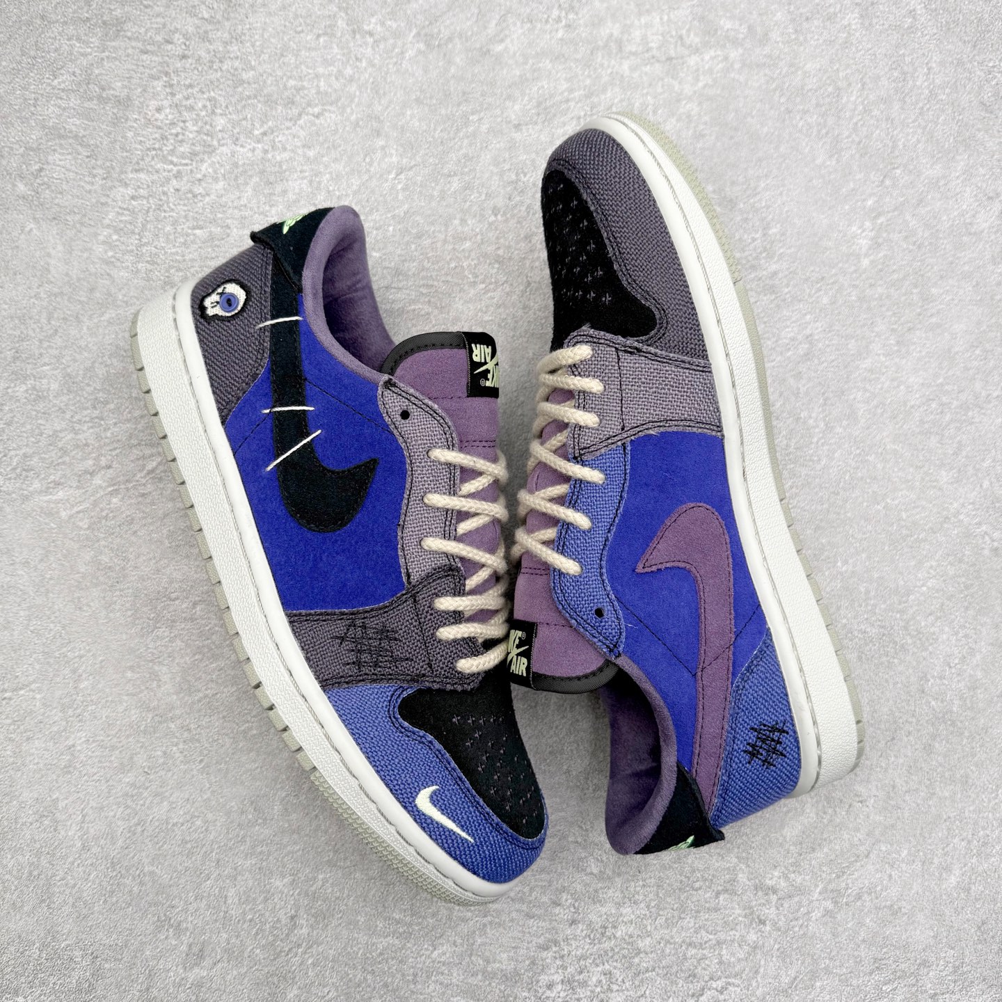 图片[3]-＃K版 Air Jordan AJ1 Low 低帮 IH2309-500 全新流水线出品 DT版本唯一平替选择 市场第二梯队最强版 全部原鞋开发 原楦原纸板开发 全鞋电脑针车 原厂内置全掌气垫 原盒内在原标 唯一Zp原版鞋带绑法 免检产品 全新2022版型 全头层皮料 完美零毛边处理 原厂配置全掌气垫 价格定位良心 几十个配色陆续出货 实拍调校N版已经零色差零失真 百分百还原实物色彩所见即所得 不存在货不对板色差等低级问题 选购参考实物拍摄 不混卖不参货 只用心做好货严格选品 承诺混一赔十 尺码：36 36.5 37.5 38 38.5 39 40 40.5 41 42 42.5 43 44 44.5 45-选品中心