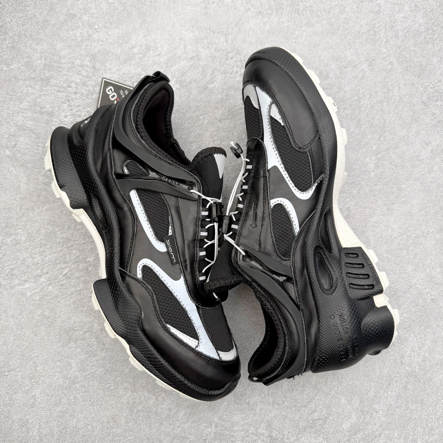 图片[3]-ECCO爱步健身男鞋 2023秋新款BIOM缓震舒适慢跑鞋 健步2.0 系列黄景瑜同款 城市运动鞋 GORE-TEX防水技术结合了优化的透气性和潮湿性天气防护的功能 直接注塑工艺连接鞋面与鞋底 一体成型，合脚耐穿 BIOM自然律动科技，令双足自然平行落地 长效缓震，带来裸足运动体验 橡胶大底，抓地力强，具有良好的防滑耐磨性 缓震透气 适跑畅练 尺码：39 40 41 42 43 44（正常码）-选品中心