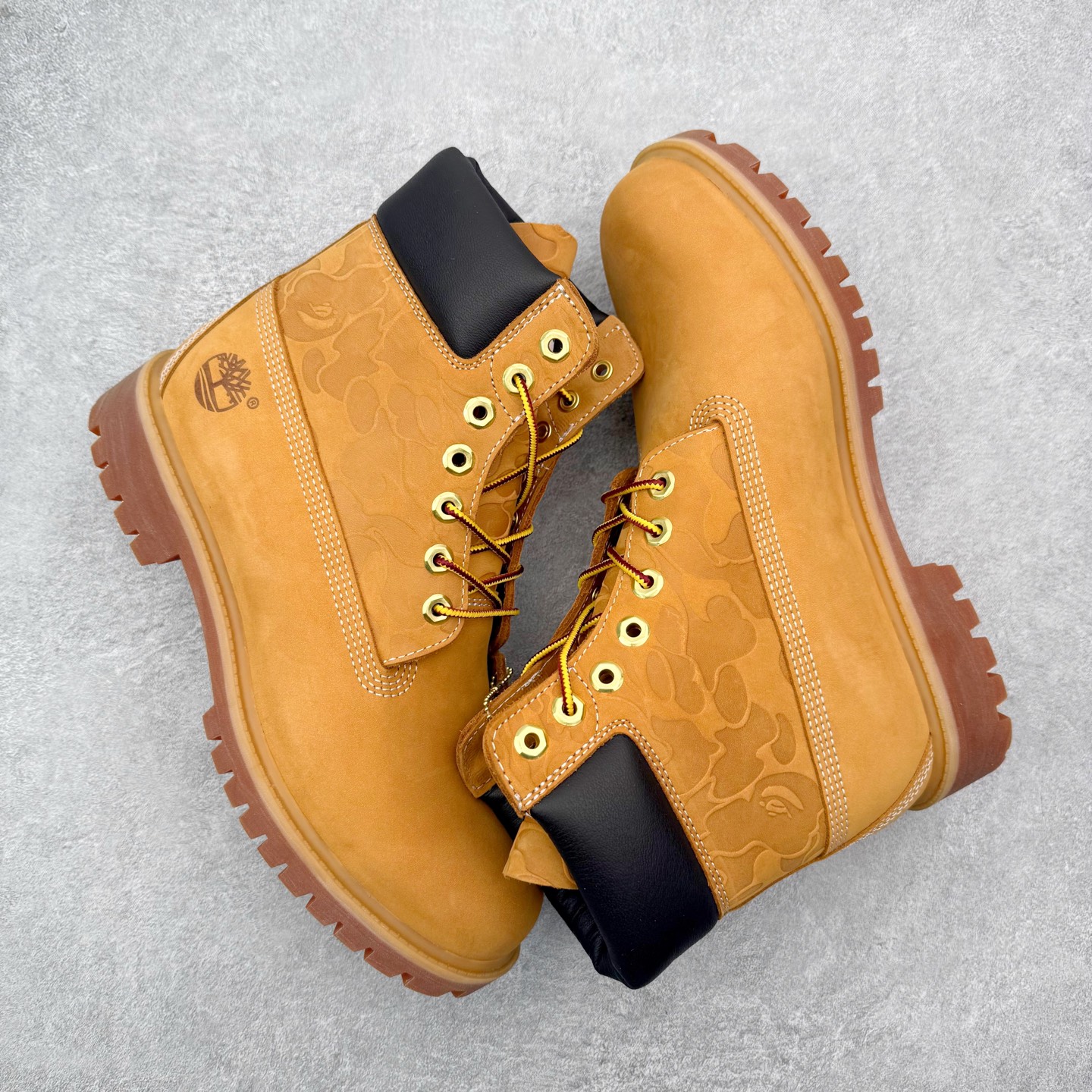 图片[3]-＃ZS Timberland x Bape x Undefeated 天伯伦/添柏岚 猿人头 不败 三方联名限量款 卖了两年也卖爆了两年的经典联名款 中山大厂代工生产 原厂精选防水磨砂牛皮 顶级注塑大底 正品四线并齐工艺 原厂bape 纹路压花 横折动态防泼水 原厂包装盒以及配件一应俱全 Size 36 37 38 39.5 40 41 42 43 44 45 46 男码偏大-选品中心