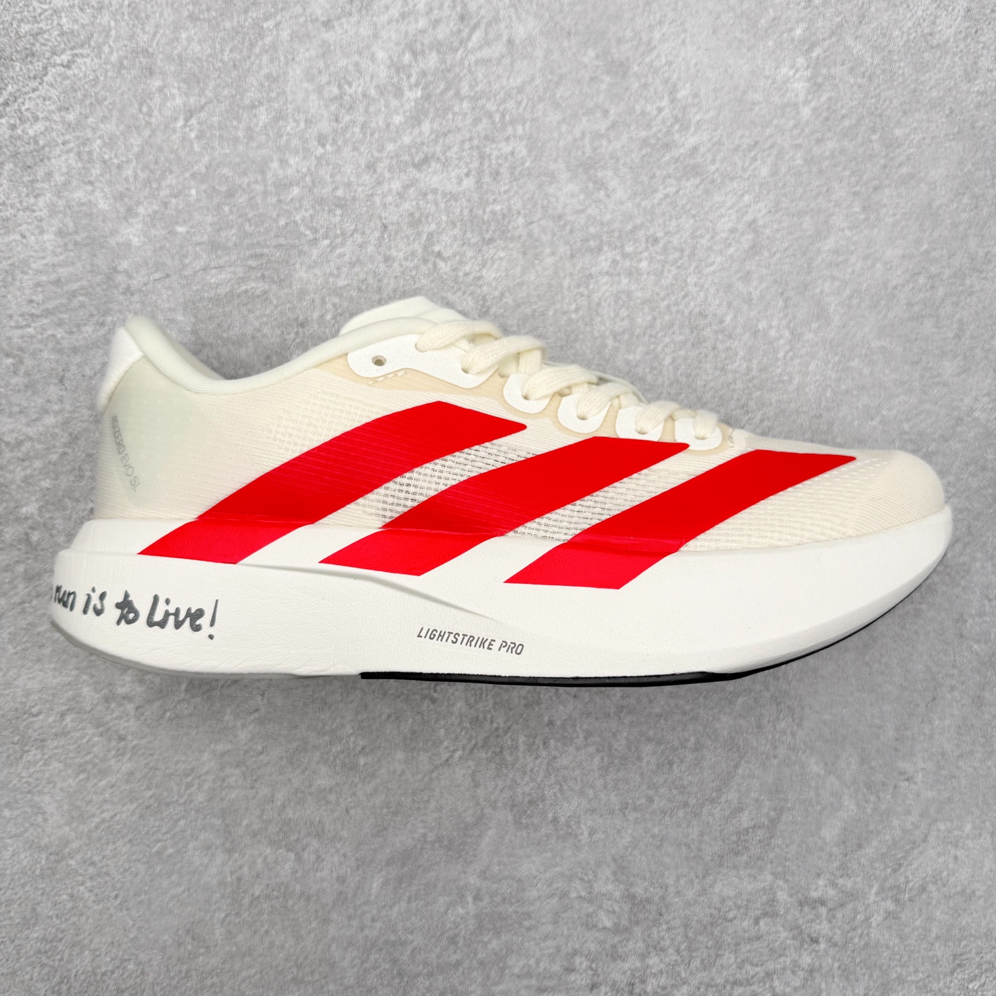 图片[19]-＃福利特价 AD Adizero EVO SL 马拉松竞速专业跑鞋 CELERMESH针织网面非常轻薄 纤维间的缝隙很大 可以保证跑步时的透气、排汗效果 鞋舌直接与两侧的内衬和鞋底连接在一起 在跑步过程中不会被鞋舌的左右移动所困扰 在标准鞋带孔的基础上再拓宽一组鞋带孔 适合不同脚型的需求 突破性 EnergyRods 技术，有助于跑者实现更好的成绩 中底独特的LIGHTSTRIKE PRO泡棉材质 微弹感觉在跑步过程中给予了良好的支撑体验 对于顶级精英和高水平进阶跑者来说 ADIOS PRO是一双值得信赖的竞速比赛用鞋 尺码：36 36.5 37.5 38 38.5 39 40 40.5 41 42 42.5 43 44 44.5 45-选品中心