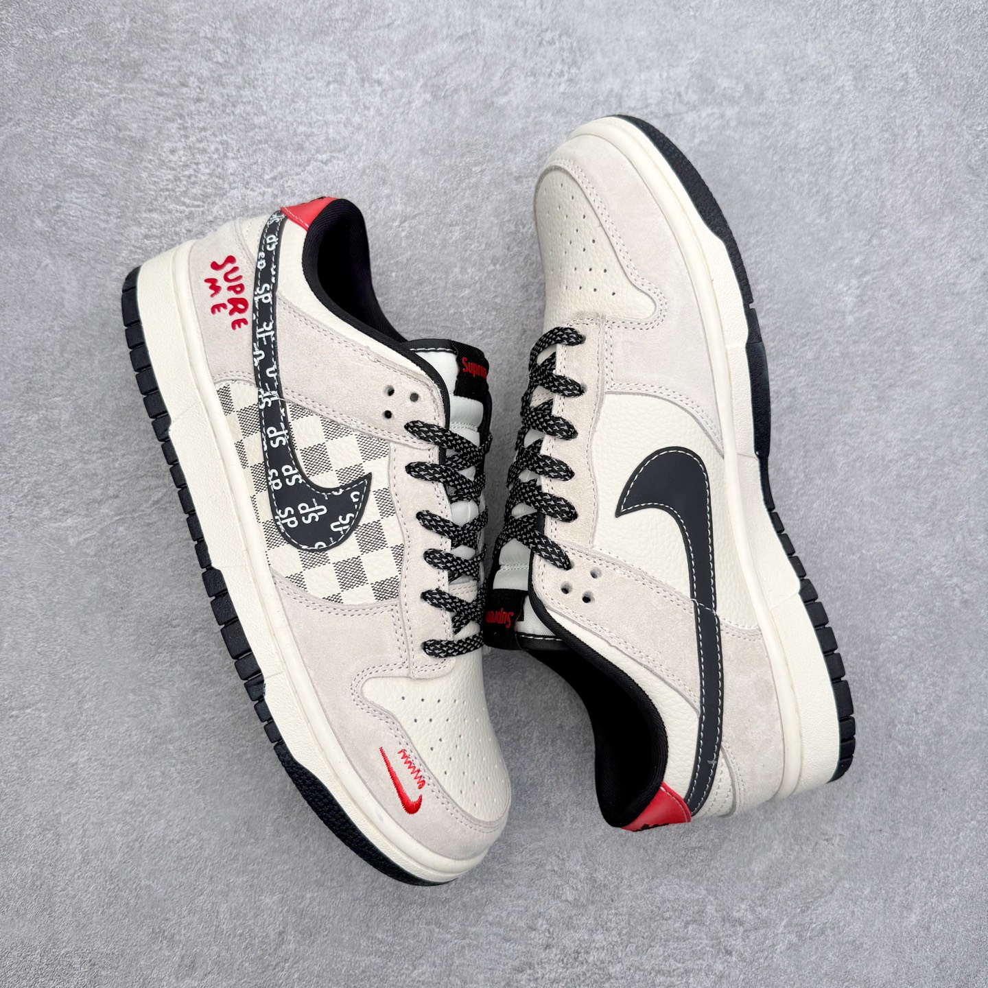 图片[3]-NK Dunk Low 定制配色 SD8888-007 大厂出品 极力推荐 原装头层材料 独家版型蒸餾加工帶來的是更好的视觉和脚感体验大厂纯原品质出货 清洁度 电绣工艺 皮料切割干净无任何毛边 细节完美 实拍调校N版已经零色差零失真 百分百还原实物色彩所见即所得 不存在货不对板色差等低级问题 选购参考实物拍摄 不混卖不参货 只用心做好货严格选品 承诺混一赔十 尺码：36 36.5 37.5 38 38.5 39 40 40.5 41 42 42.5 43 44 44.5 45-选品中心