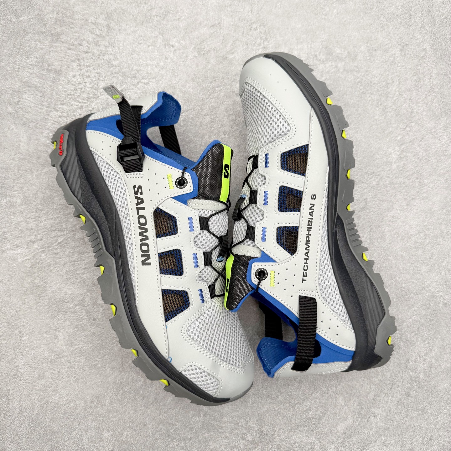 图片[3]-SALOMON萨洛蒙 Techamphibian 5 圆头舒适 透气速干抓地溯溪鞋 男女同款 SALOMON诞生于1947年的法国阿尔卑斯山区，全球知名的户外运动品牌。一直致力于推动滑雪、越野跑等山地运动的发展及产品的进步。其产品设计致力于追求创新和发掘产品的性能极限，帮助喜欢自由的人在山地间不断挑战自我。实拍调校N版已经零色差零失真 百分百还原实物色彩所见即所得 不存在货不对板色差等低级问题 选购参考实物拍摄 不混卖不参货 只用心做好货严格选品 承诺混一赔十 尺码：36 36.5 37.5 38 38.5 39 40 40.5 41 42 42.5 43 44 44.5 45-选品中心