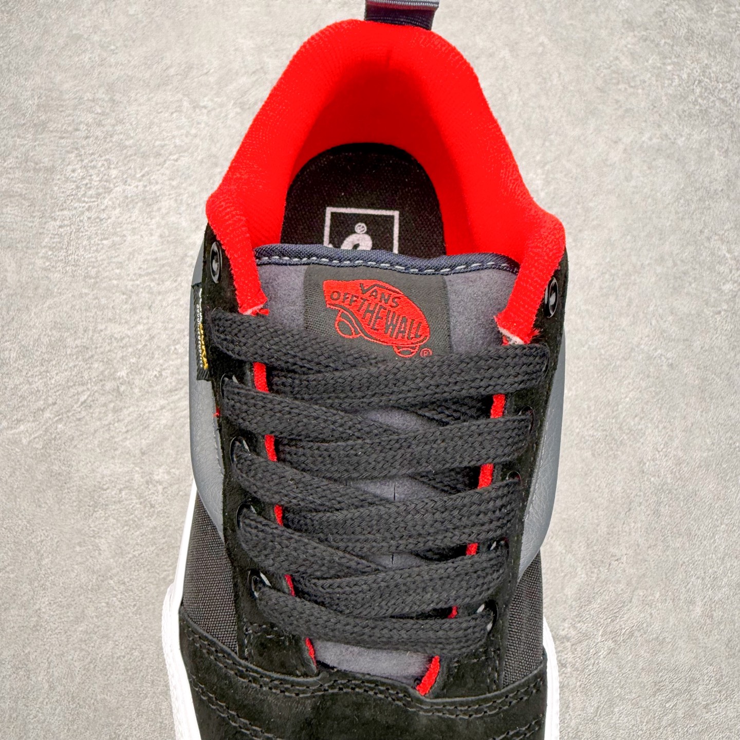 图片[5]-Vans Knu Skool Cordura 黑红 官方新款 复古休闲胖胖面包鞋 肥胖版大LOGO原版全皮猪八面料 货号：VN000D22DE2 尺码：35 36 36.5 37 38 38.5 39 40 40.5 41 42 42.5 43 44 工艺：硫化1：1（重量1：1、真标、原钢印、材质标、鞋型标、合格证）-选品中心