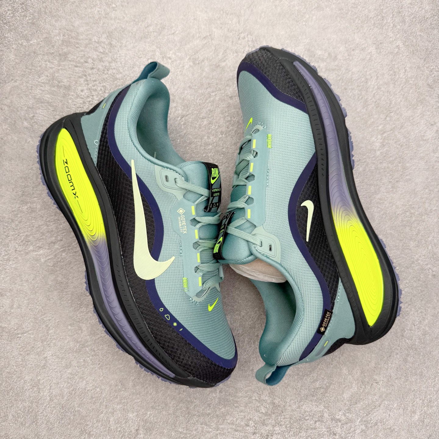 图片[3]-NK Vomero 18 GTX 时尚舒适 网布防滑耐磨 低帮跑步鞋 实拍调校N版已经零色差零失真 百分百还原实物色彩所见即所得 不存在货不对板色差等低级问题 选购参考实物拍摄 不混卖不参货 只用心做好货严格选品 承诺混一赔十 尺码：36 36.5 37.5 38 38.5 39 40 40.5 41 42 42.5 43 44 44.5 45-选品中心