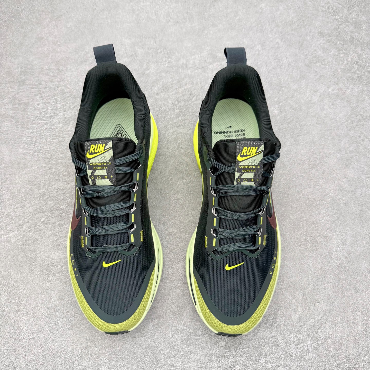 图片[2]-NK Vomero 18 GTX 时尚舒适 网布防滑耐磨 低帮跑步鞋 实拍调校N版已经零色差零失真 百分百还原实物色彩所见即所得 不存在货不对板色差等低级问题 选购参考实物拍摄 不混卖不参货 只用心做好货严格选品 承诺混一赔十 尺码：36 36.5 37.5 38 38.5 39 40 40.5 41 42 42.5 43 44 44.5 45-选品中心