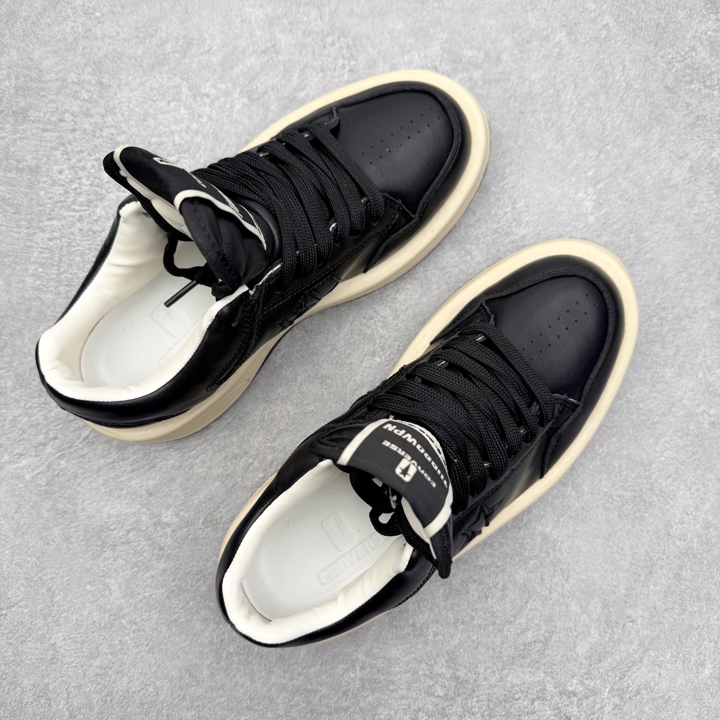 图片[3]-Rick Owens DRKSHDW x Converse 融合前卫与经典，挑战传统，定义新潮流。设计独特，展现出个性和时尚感，别具一格的潮流魅力，让您在人群中脱颖而出，简约又大方。踩上它每一步都踏出独属于你的个性风范。 Sizs：35 36 36.5 37 37.5 38 39 39.5 40 41 41.5 42 42.5 43 44-选品中心