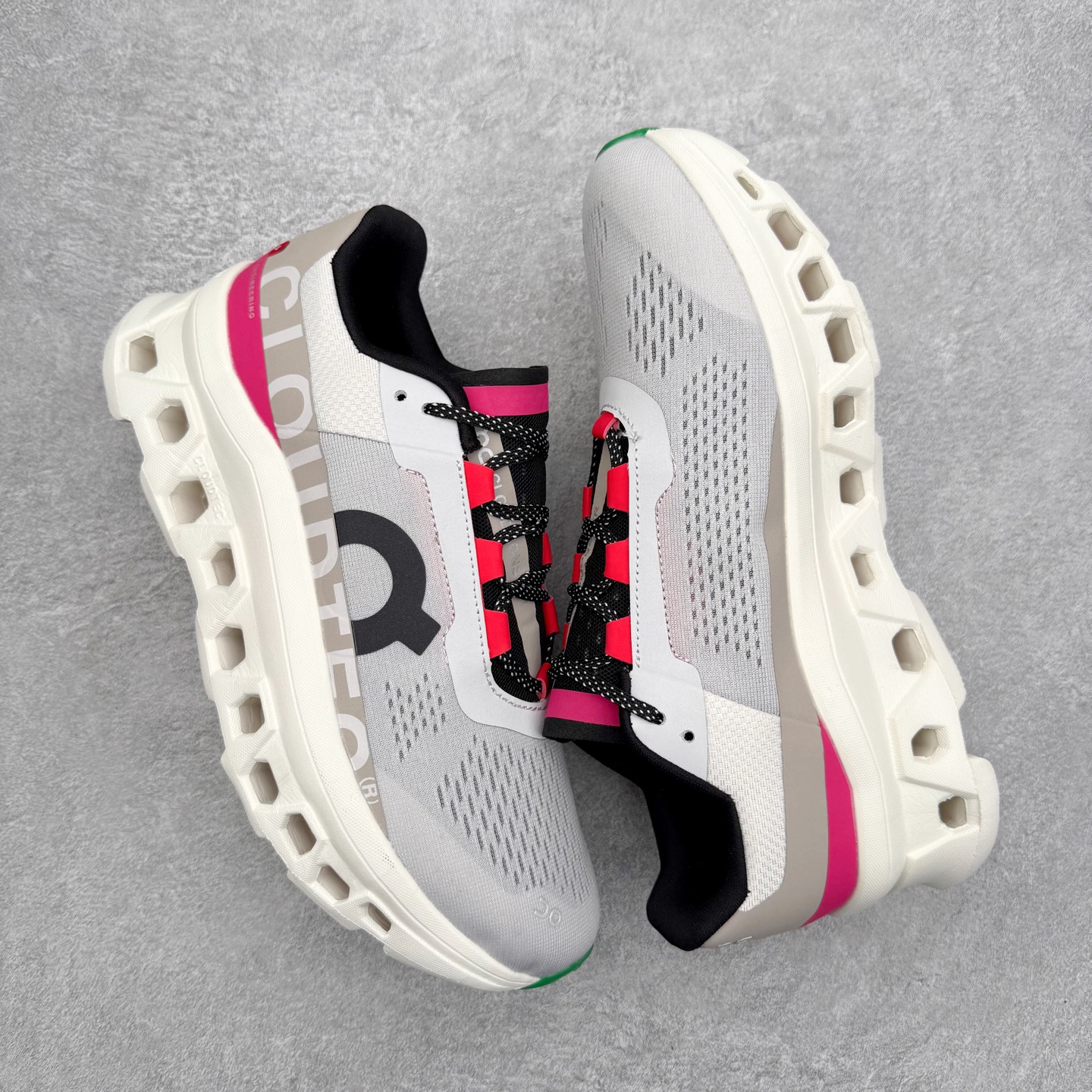 图片[3]-On昂跑 Cloudmonster 舒适 织物防滑透气回弹 低帮 休闲长跑城市通勤跑步鞋 此运动品牌 开创于2010年 缓震着陆、强效回弹、轻柔质感的设计构思始终是ON研制关键 与此同时基于“为全球提供革新性的跑步感受”信念 陆续推出了多款跑鞋及其以专业运动人体跑步工程学为设计关键的功能性跑步服饰设备 让跑者不费力气地畅快畅跑 尺码：36 36.5 37.5 38 38.5 39 40 40.5 41 42 42.5 43 44 44.5 45-选品中心