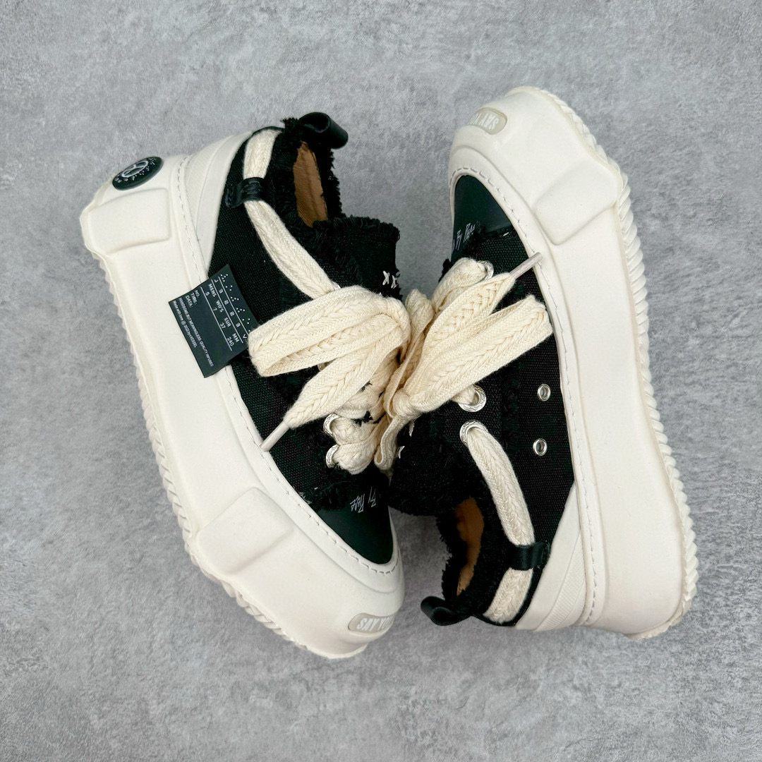 图片[3]-明星都穿它 \\\”SMILENCE\\\”隐藏款!! 吴建豪个人主理潮流品牌xVESSEL G.O.P. 2.0 MARSHMALLOW Lows 2.0棉花糖开口笑系列解构重叠厚底软木低帮百搭增高帆布硫化板鞋 这双鞋名为 Peace by Piece，是以帆布鞋作为基底，并以解构手法，将鞋上不同细节堆叠营造错位，鞋面的帆布再经过打磨制造流须效果，整双鞋更是手工制作，因此显现出其细致的工序。尺码：35 36 37 38 39 40 41 42 43 44-选品中心