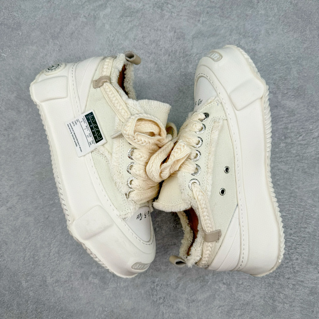 图片[3]-明星都穿它 \\\”SMILENCE\\\”隐藏款!! 吴建豪个人主理潮流品牌xVESSEL G.O.P. 2.0 MARSHMALLOW Lows 2.0棉花糖开口笑系列解构重叠厚底软木低帮百搭增高帆布硫化板鞋 这双鞋名为 Peace by Piece，是以帆布鞋作为基底，并以解构手法，将鞋上不同细节堆叠营造错位，鞋面的帆布再经过打磨制造流须效果，整双鞋更是手工制作，因此显现出其细致的工序。尺码：35 36 37 38 39 40 41 42 43 44-选品中心