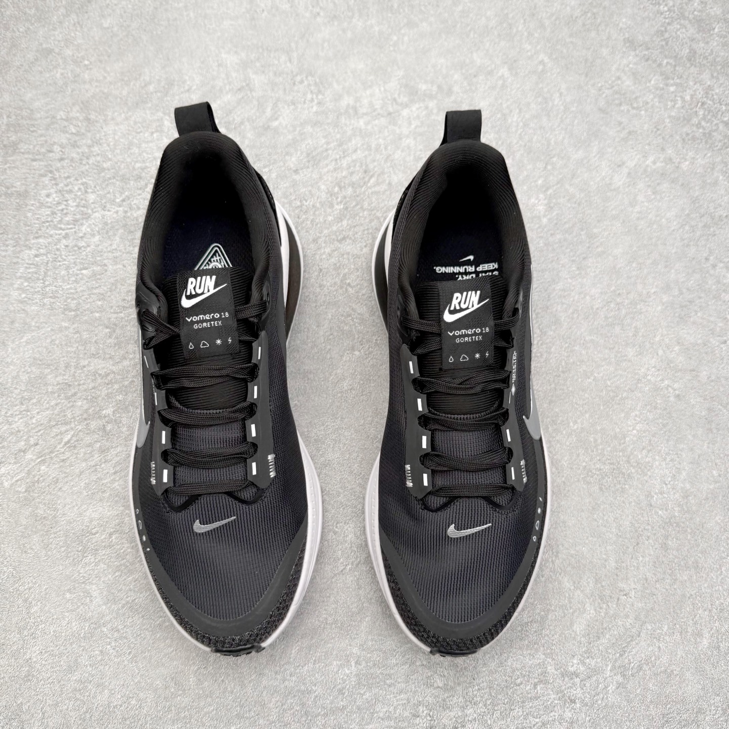 图片[2]-NK Vomero 18 GTX 时尚舒适 网布防滑耐磨 低帮跑步鞋 实拍调校N版已经零色差零失真 百分百还原实物色彩所见即所得 不存在货不对板色差等低级问题 选购参考实物拍摄 不混卖不参货 只用心做好货严格选品 承诺混一赔十 尺码：36 36.5 37.5 38 38.5 39 40 40.5 41 42 42.5 43 44 44.5 45-选品中心