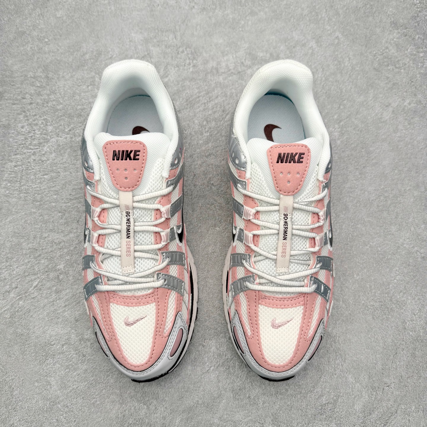 图片[2]-NK P-6000 系列低帮复古老爹风休闲运动舒适慢跑鞋 融合 Pegasus 过往运动鞋设计 助力 21 世纪早期跑步运动跃升时尚新高度 采用透气网眼布、运动风格线条和耐穿覆面 兼具吸睛外观和舒适感受 中底泡绵以田径赛道为灵感 打造厚实设计 缔造出众缓震性能 尺码：36 36.5 37.5 38 38.5 39 40 40.5 41 42 42.5 43 44 44.5 45-选品中心