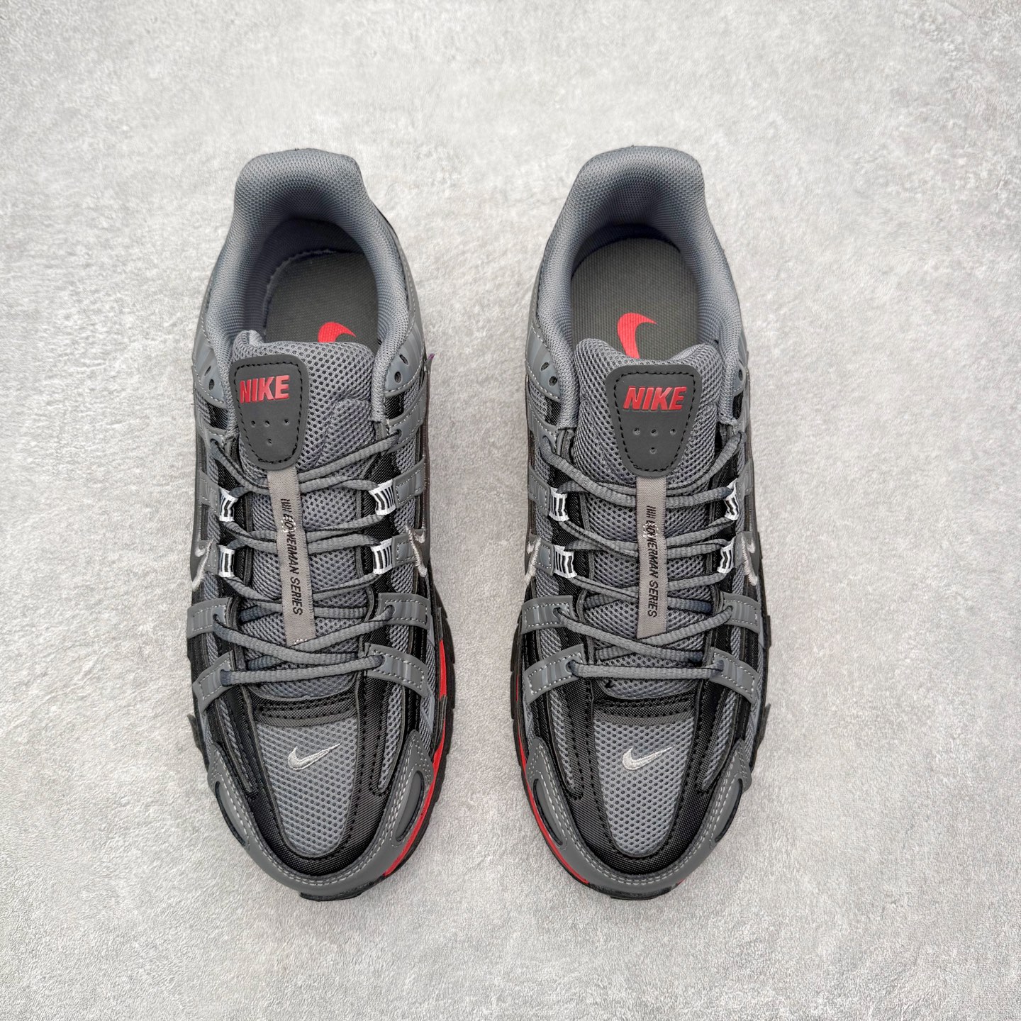 图片[2]-NK P-6000 系列低帮复古老爹风休闲运动舒适慢跑鞋 融合 Pegasus 过往运动鞋设计 助力 21 世纪早期跑步运动跃升时尚新高度 采用透气网眼布、运动风格线条和耐穿覆面 兼具吸睛外观和舒适感受 中底泡绵以田径赛道为灵感 打造厚实设计 缔造出众缓震性能 尺码：36 36.5 37.5 38 38.5 39 40 40.5 41 42 42.5 43 44 44.5 45-选品中心