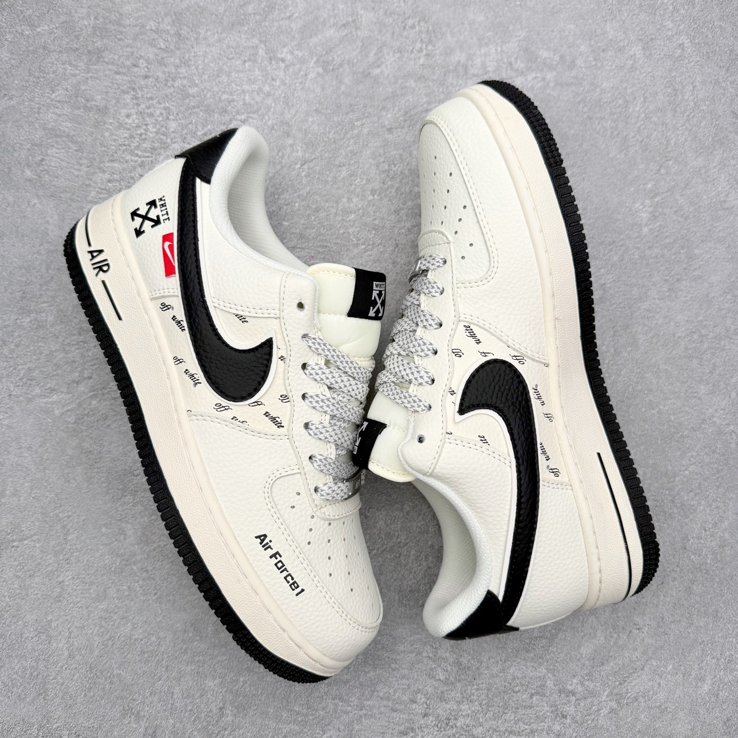 图片[3]-NK Air Force 1´07 Low 空军一号低帮百搭休闲运动板鞋 SM6668-117 柔软、弹性十足的缓震性能和出色的中底设计 横跨复古与现代的外型结合 造就出风靡全球 三十多年的Force 1 直到今天还深受青睐 实拍调校N版已经零色差零失真 百分百还原实物色彩所见即所得 不存在货不对板色差等低级问题 选购参考实物拍摄 不混卖不参货 只用心做好货严格选品 承诺混一赔十 尺码：36 36.5 37.5 38 38.5 39 40 40.5 41 42 42.5 43 44 44.5 45-选品中心