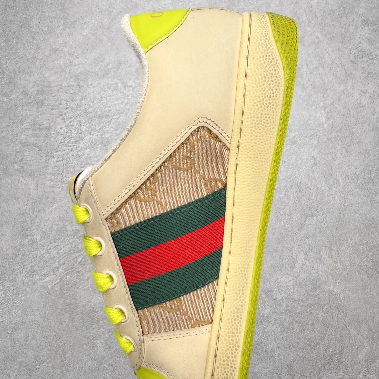 图片[7]-Gucci 古驰 Screener 运动休闲时装奢侈品系列 GG珐琅扣 擦脏做旧小脏鞋 高端零售海淘商家混卖版本 东莞纯原品质 原鞋对照工艺生产 原厂一致色泽度玛瑙珐琅GG扣 原版一致鞋舌鞋带处擦脏工艺 全套原版包装外盒配件 意大利进口磨砂头层牛皮 后跟原版一致哑光丝印烫金字体 全网独家复刻细节 ）同源出厂真丝绸防尘鞋套袋 原装雪梨形超软沙绒纸团，工艺无缝细空胶技术，原版一致私模开发大底 尺码：35 36 37 38 39 40 41 42 43 44 45-选品中心