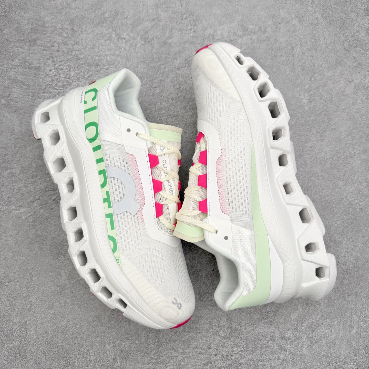 图片[3]-On昂跑 Cloudmonster 舒适 织物防滑透气回弹 低帮 休闲长跑城市通勤跑步鞋 此运动品牌 开创于2010年 缓震着陆、强效回弹、轻柔质感的设计构思始终是ON研制关键 与此同时基于“为全球提供革新性的跑步感受”信念 陆续推出了多款跑鞋及其以专业运动人体跑步工程学为设计关键的功能性跑步服饰设备 让跑者不费力气地畅快畅跑 尺码：36 36.5 37.5 38 38.5 39 40 40.5 41 42 42.5 43 44 44.5 45-选品中心