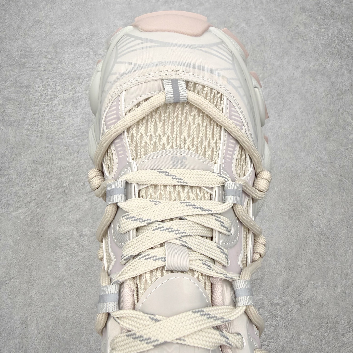 GG-CC赵露思2025新款厚底增高休闲运动老爹鞋系列 广东大厂出品 7CM厚底增高 星河粒子 银白粉色