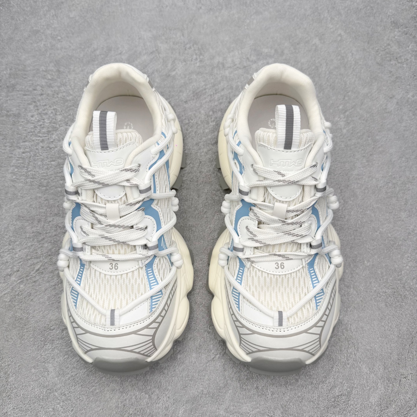 GG-CC赵露思2025新款厚底增高休闲运动老爹鞋系列 广东大厂出品 7CM厚底增高 星河粒子 银白粉色