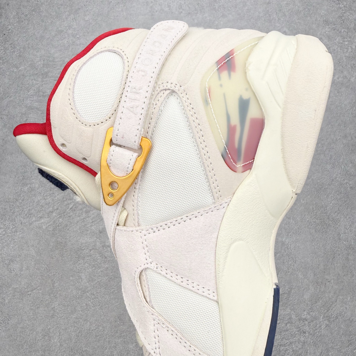 ＃莞产纯原福利‼️SoleFly x Air Jordan AJ8 高帮复古篮球鞋 联名米白红 FJ28