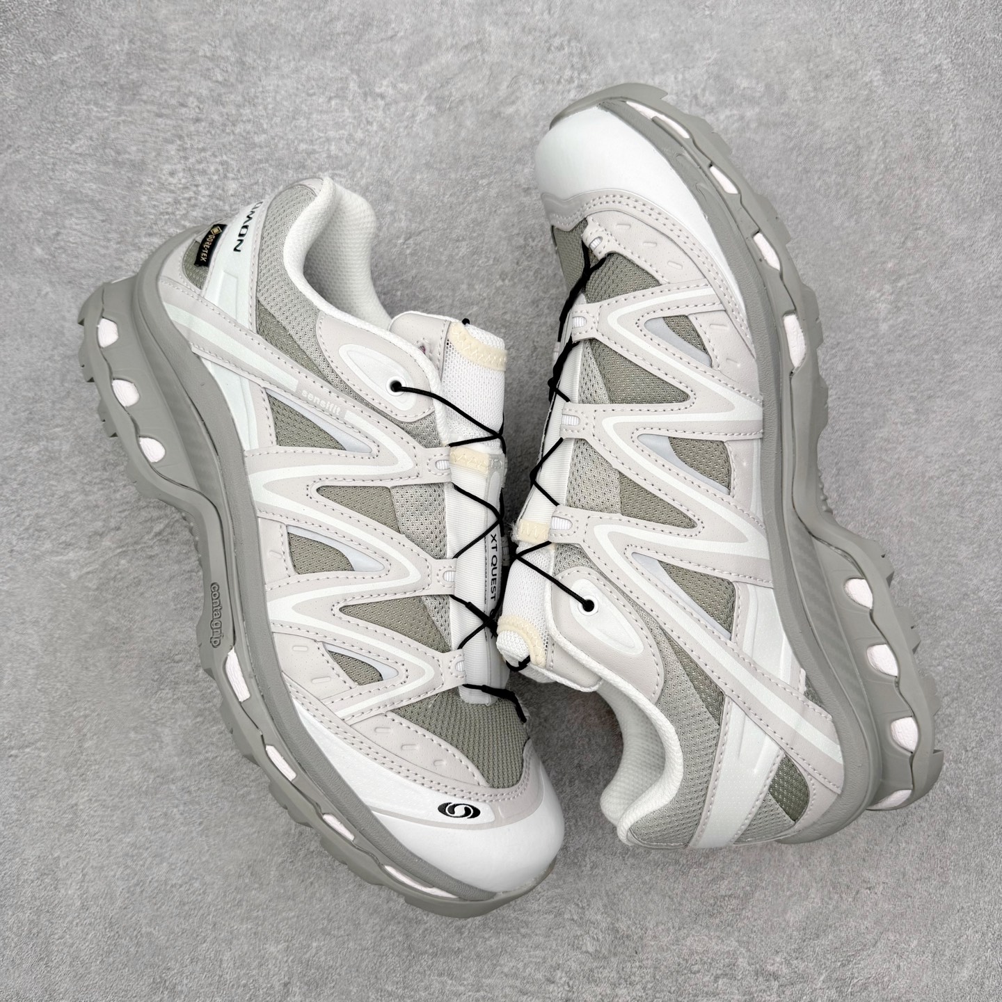 图片[3]-＃PK4.0 Salomon XT-QUEST ADV 萨洛蒙潮流越野机能户外功能鞋 基于市场现有版本全新升级调整改良 现阶段市场最强产物 全新主色陆续出货 大底描漆工整零瑕疵 鞋头定型弧度完美 纯原外贸平台特供订单 耗时半年巨作 全套原纸板楦头开发 原厂特供网布配套加持 确保原汁原味 完美呈现版型 原档数据独家私模五层组合大底 男女鞋同步官方开发至46.5 原装Ortholite轻量化鞋垫 中底布带钢印编号 原厂TPU锁扣 进口港宝加持 后跟自然饱满 还原公司包裹性 基于 SALOMON 初代 XT 鞋身造型并搭载 4D ADVANCED CHASSIS™ 大底打造而成 为这款 XT-QUEST 带来了多项足部控制与保护等功能性 如在运动过程中控制左右晃动的过程而提高稳定性、改善长途越野过程中足中到足尖的过渡、提高感知岩石的精确度以抵抗尖锐物体对脚底的伤害以及采用动态缓冲来增强穿着舒适感 从而减轻疲劳感 使XT-QUEST 成为一双舒适且安全的户外之履 尺码：36 36.5 37.5 38 38.5 39 40 40.5 41 42 42.5 43 44 44.5 45-选品中心