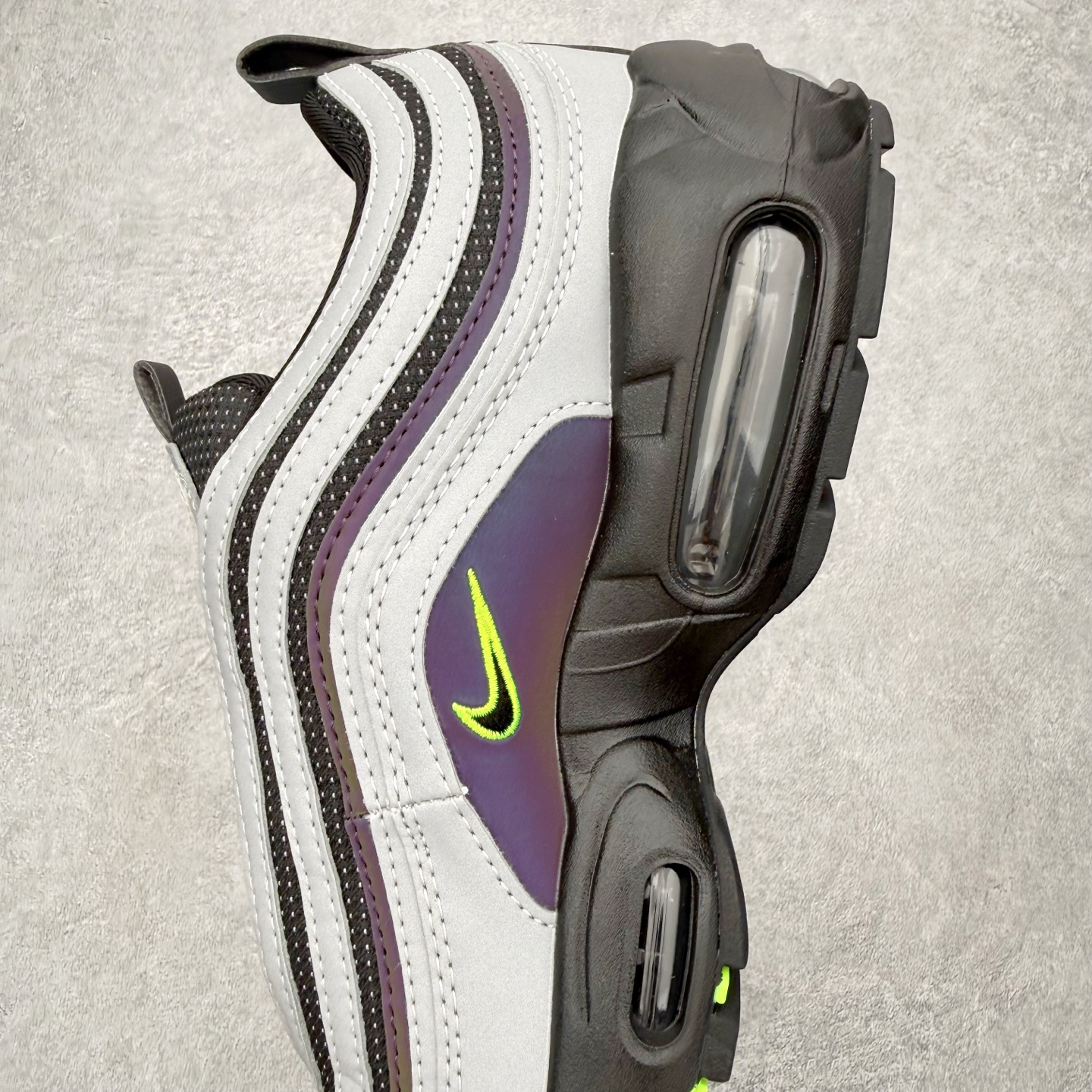 图片[7]-Division Street x NK Air Max 95/97 “Storm” PE 舒适百搭低帮气垫篮球鞋 男女同款 IM2174-001 实拍调校N版已经零色差零失真 百分百还原实物色彩所见即所得 不存在货不对板色差等低级问题 选购参考实物拍摄 不混卖不参货 只用心做好货严格选品 承诺混一赔十 尺码：36 36.5 37.5 38 38.5 39 40 40.5 41 42 42.5 43 44 44.5 45-选品中心
