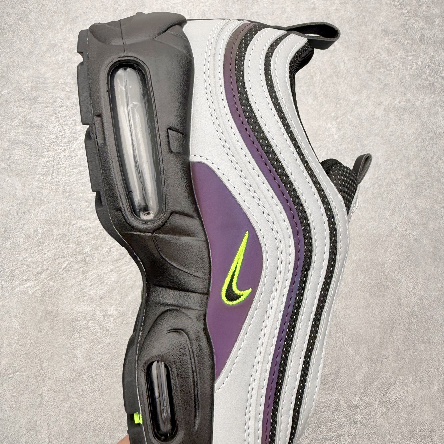 图片[6]-Division Street x NK Air Max 95/97 “Storm” PE 舒适百搭低帮气垫篮球鞋 男女同款 IM2174-001 实拍调校N版已经零色差零失真 百分百还原实物色彩所见即所得 不存在货不对板色差等低级问题 选购参考实物拍摄 不混卖不参货 只用心做好货严格选品 承诺混一赔十 尺码：36 36.5 37.5 38 38.5 39 40 40.5 41 42 42.5 43 44 44.5 45-选品中心