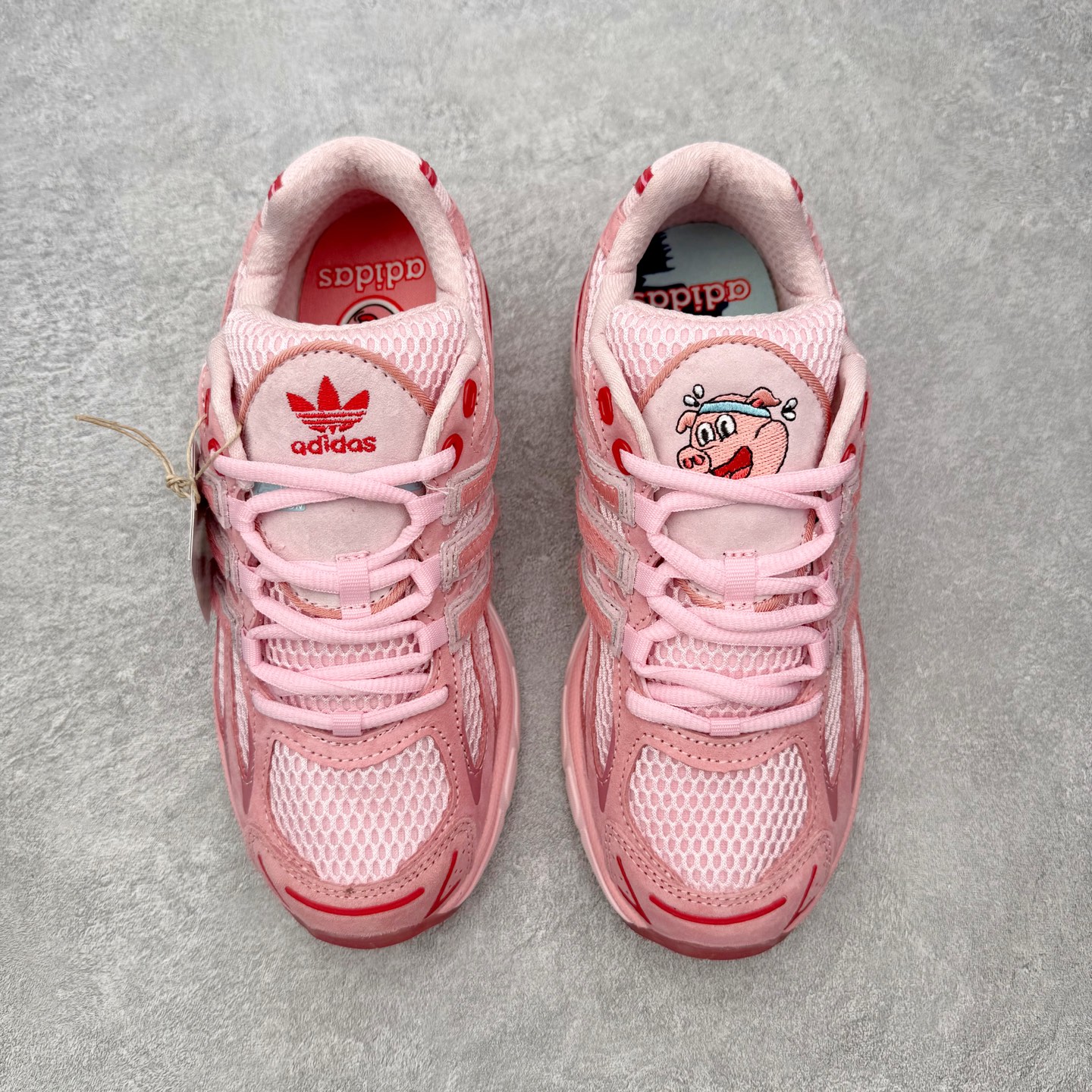 图片[2]-＃HZ Unheardof x AD Originals Adistar Cushion 3 舒适百搭防滑耐磨低帮休闲跑步鞋 联名粉红色 JS2974 实拍调校N版已经零色差零失真 百分百还原实物色彩所见即所得 不存在货不对板色差等低级问题 选购参考实物拍摄 不混卖不参货 只用心做好货严格选品 承诺混一赔十 尺码：36 36.5 37.5 38 38.5 39 40 40.5 41 42 42.5 43 44 44.5 45-选品中心
