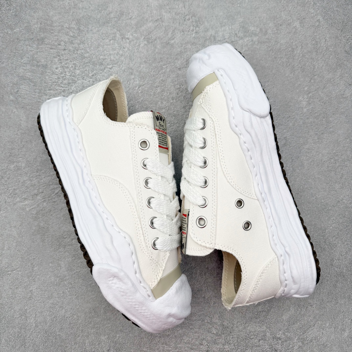 Maison Mihara Yasuhiro Hank Sneakers 三原康裕开口笑创新溶解风变形溶